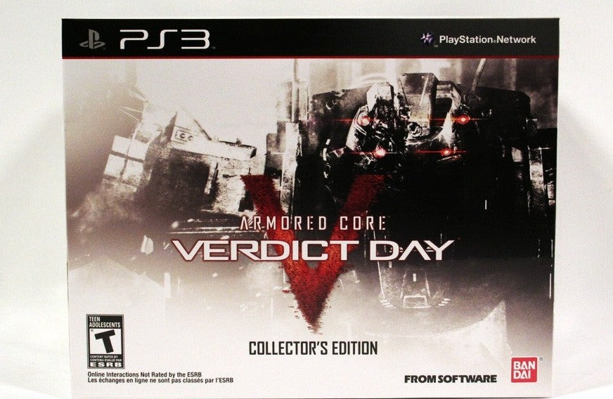 Armored Core Verdict Day Namco Exclusive Collectors Edition 73/250 - (PS3) Playstation 3 Video Games Namco   