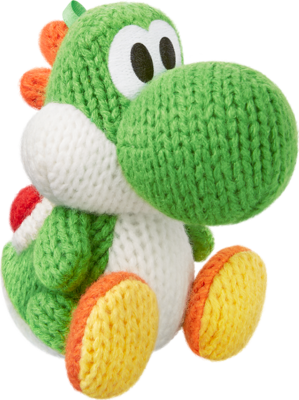 Green Yarn Yoshi (Yoshi's Woolly World) - Nintendo WiiU Amiibo Amiibo Nintendo   