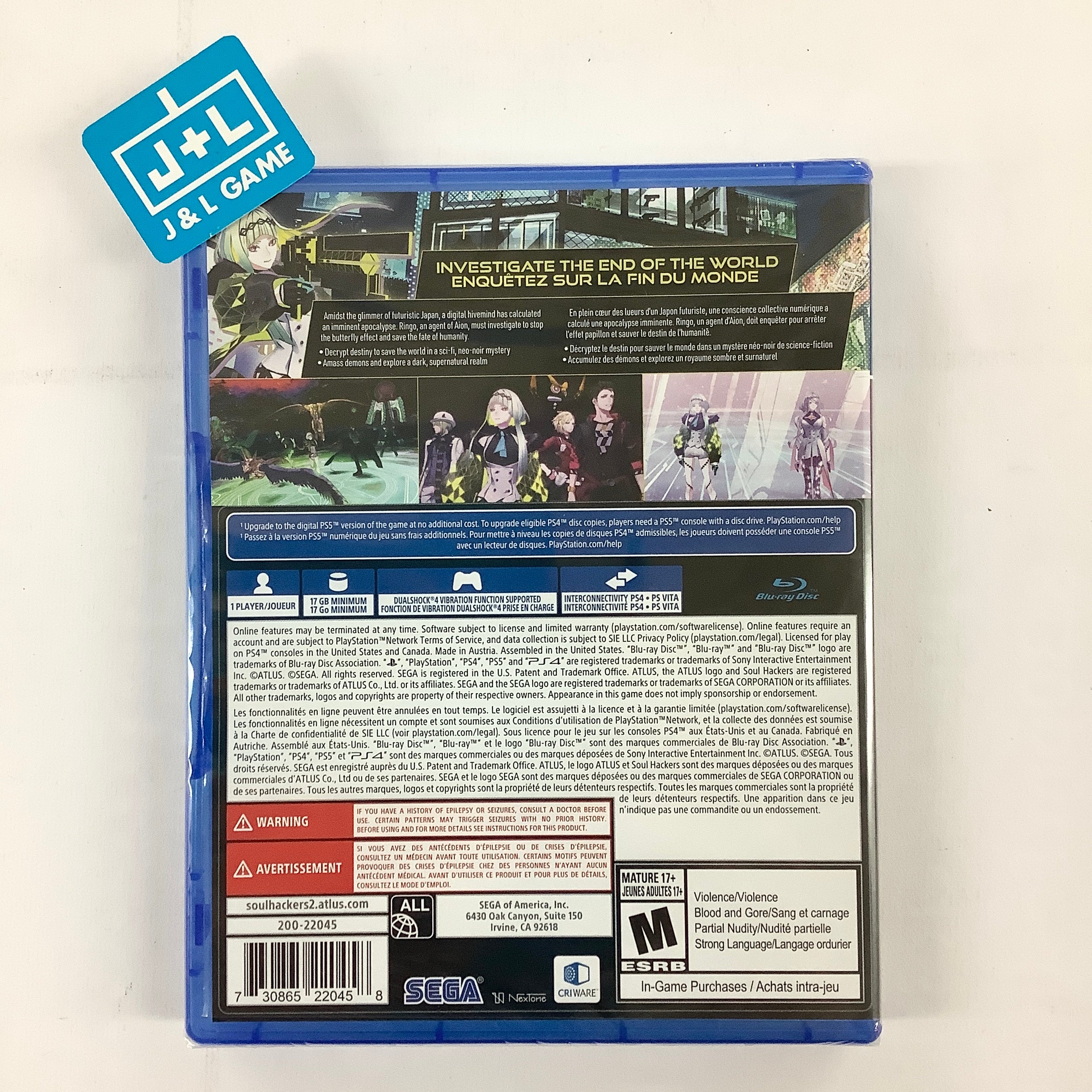 Soul Hackers 2: Launch Edition - (PS4) PlayStation 4 Video Games SEGA   