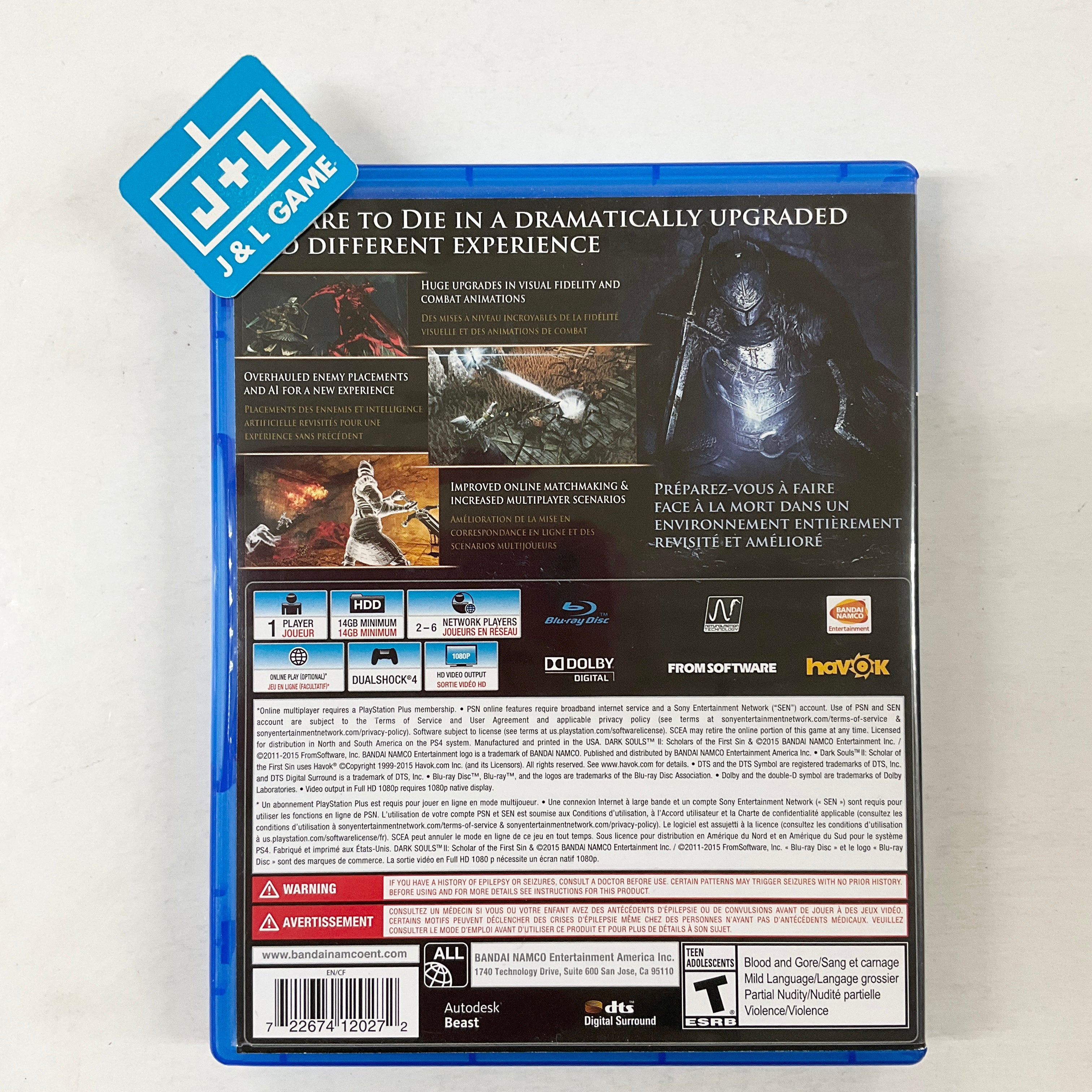 Dark Souls II: Scholar of the First Sin - (PS4) PlayStation 4 [Pre-Owned] Video Games Bandai Namco Games   