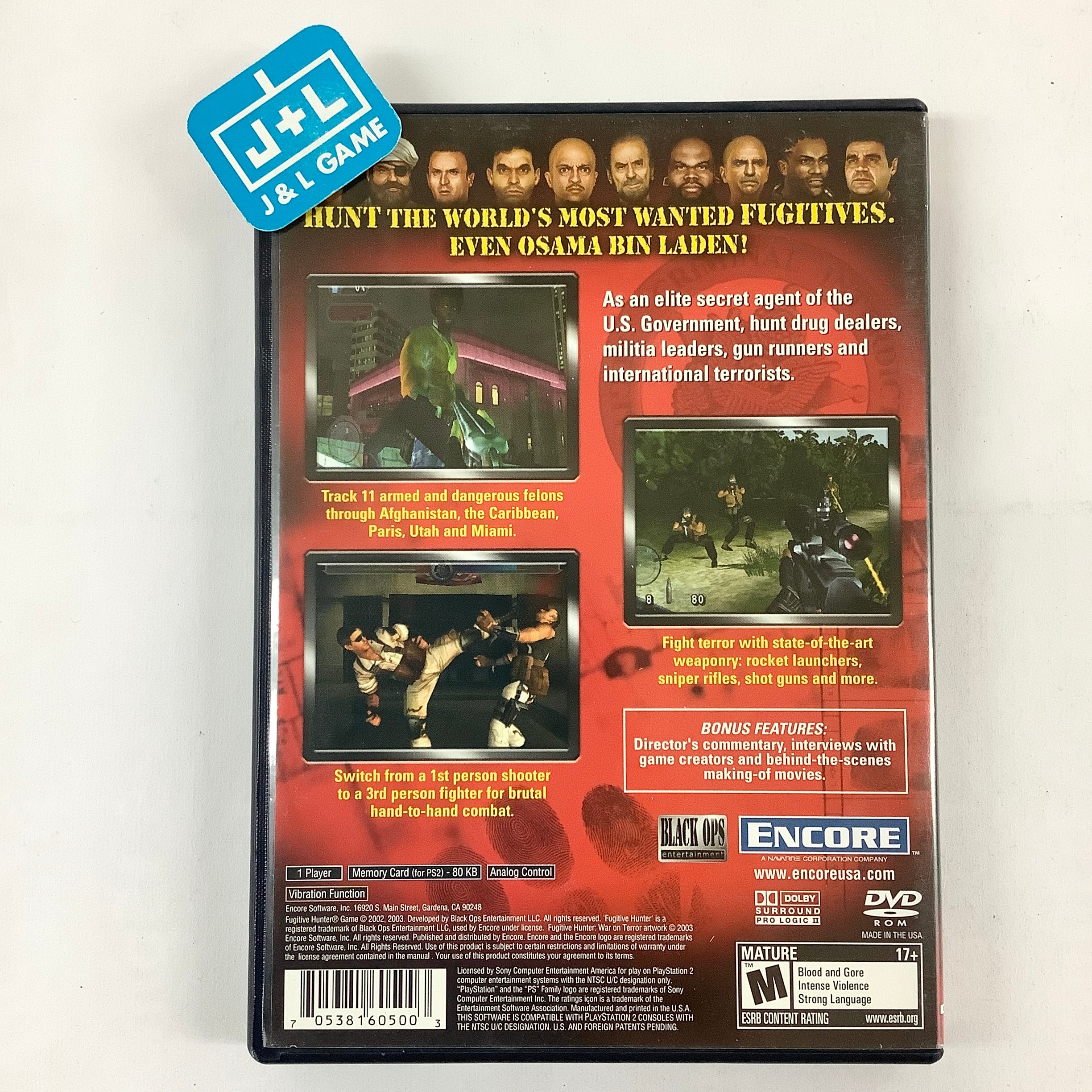 Fugitive Hunter: War on Terror - (PS2) PlayStation 2 [Pre-Owned] Video Games Encore Software   