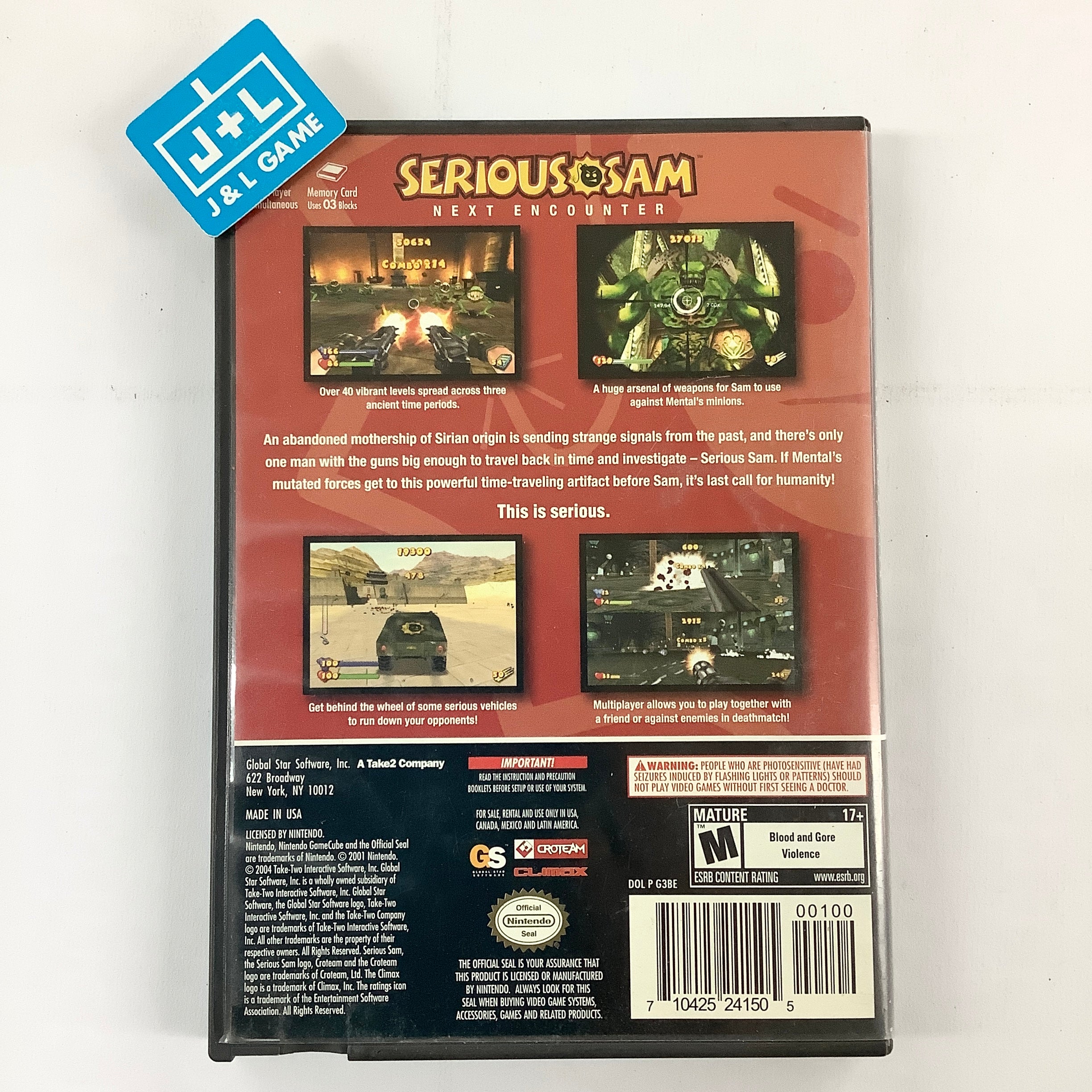 Serious Sam: Next Encounter - (GC) GameCube [Pre-Owned] Video Games Global Star Software   