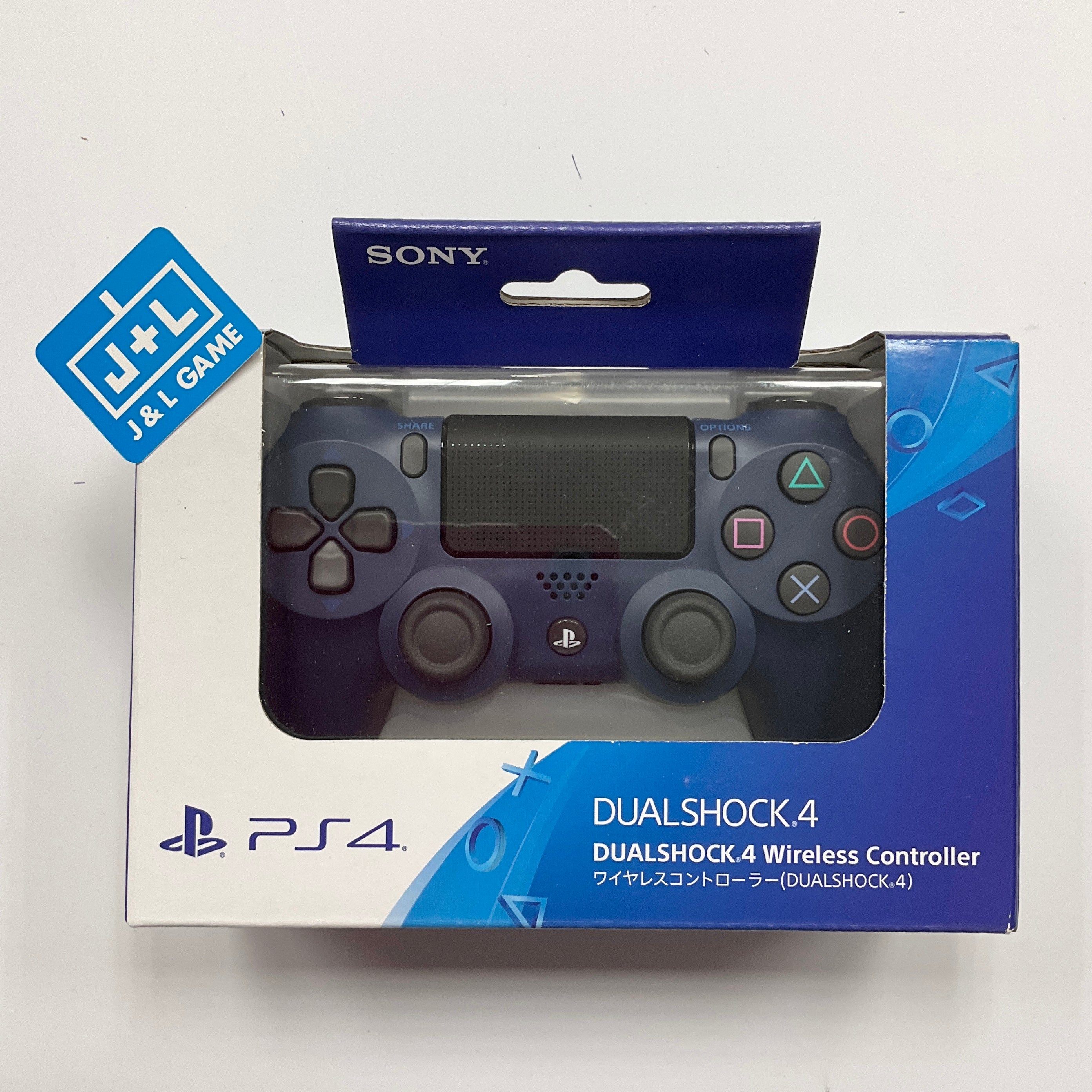 SONY DualShock 4 Wireless Controller (Midnight Blue) - (PS4) PlayStation 4 (Japanese Import) Accessories Sony   