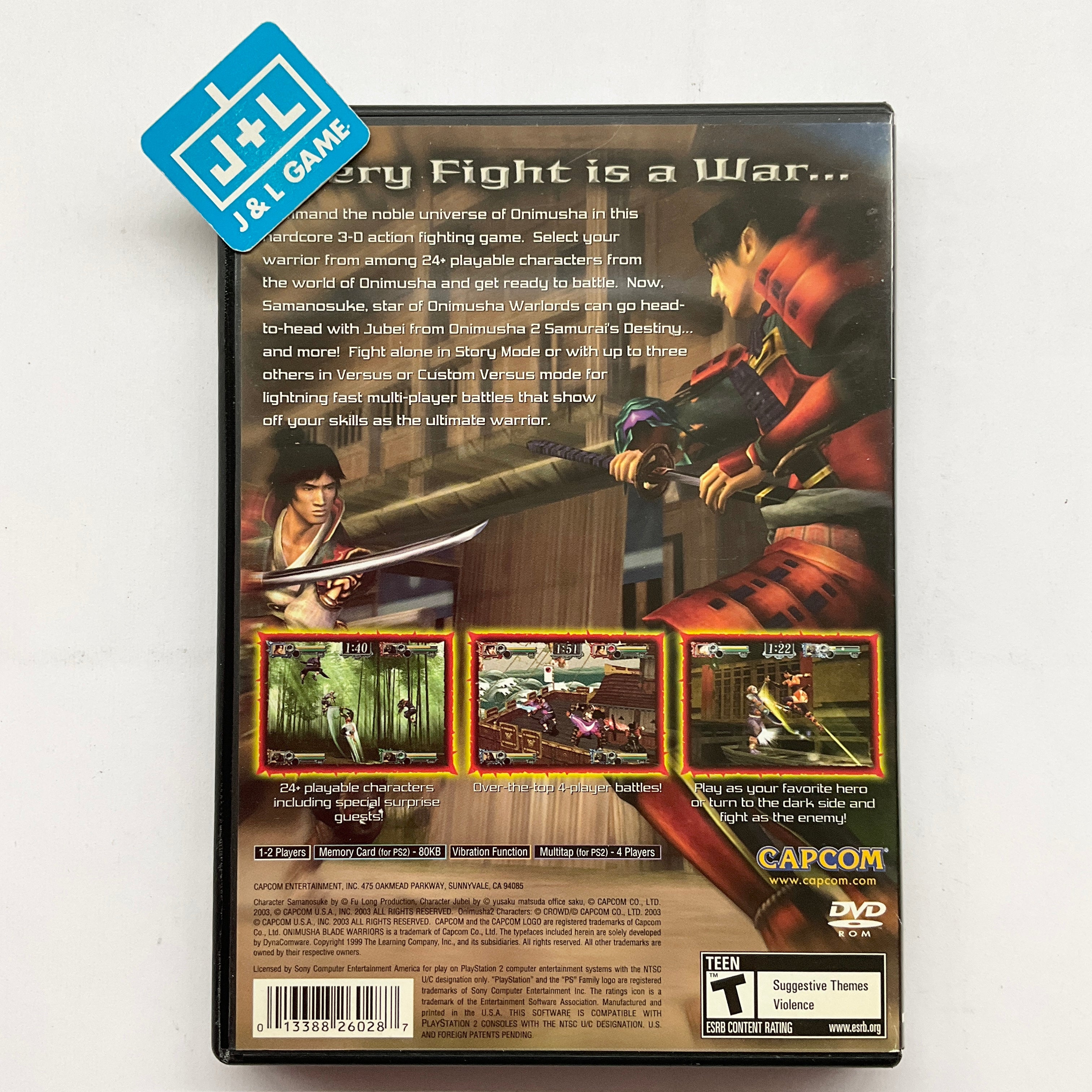 Onimusha Blade Warriors - (PS2) PlayStation 2 [Pre-Owned] Video Games Capcom   