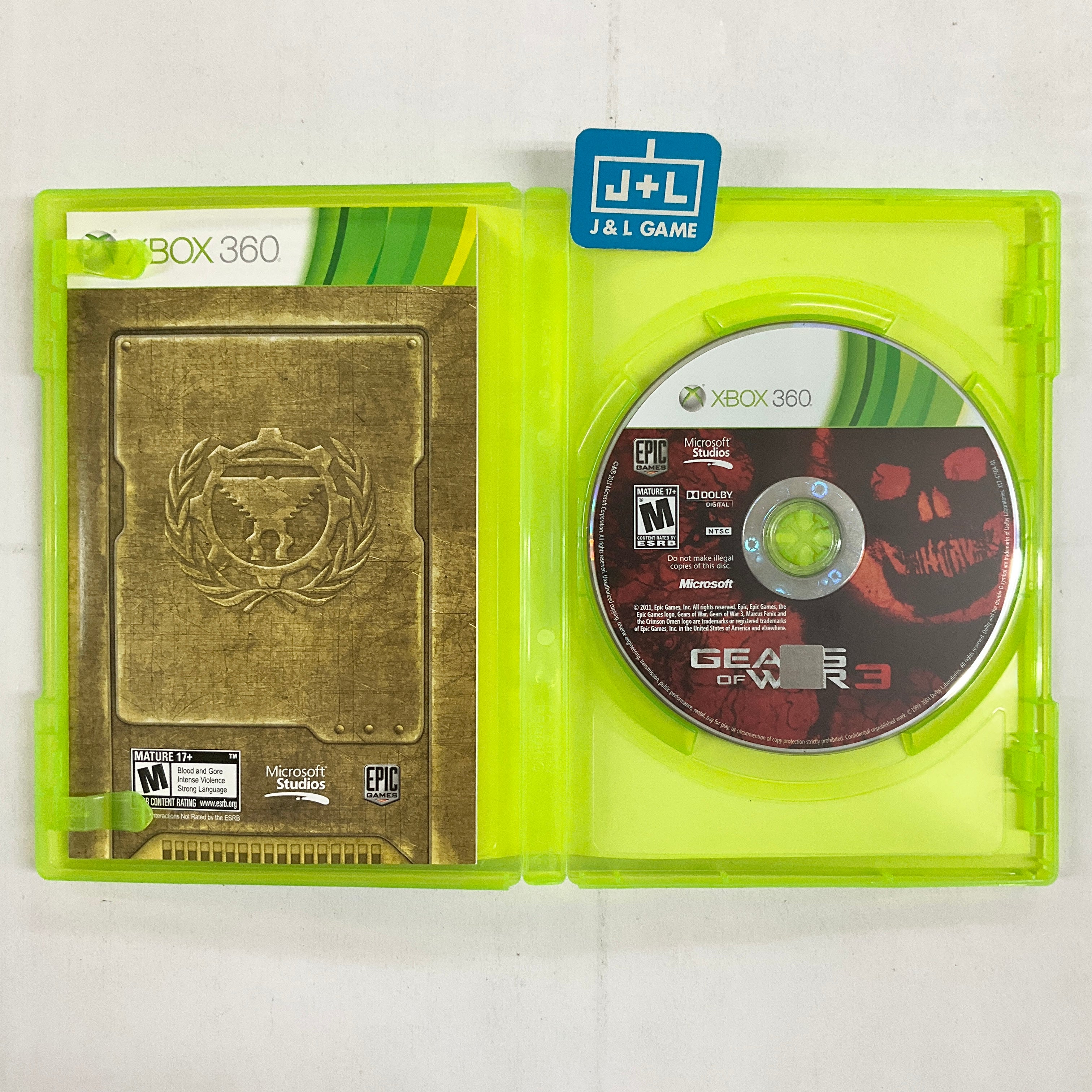 Gears of War 3 - Xbox 360 [Pre-Owned] Video Games Microsoft Game Studios   