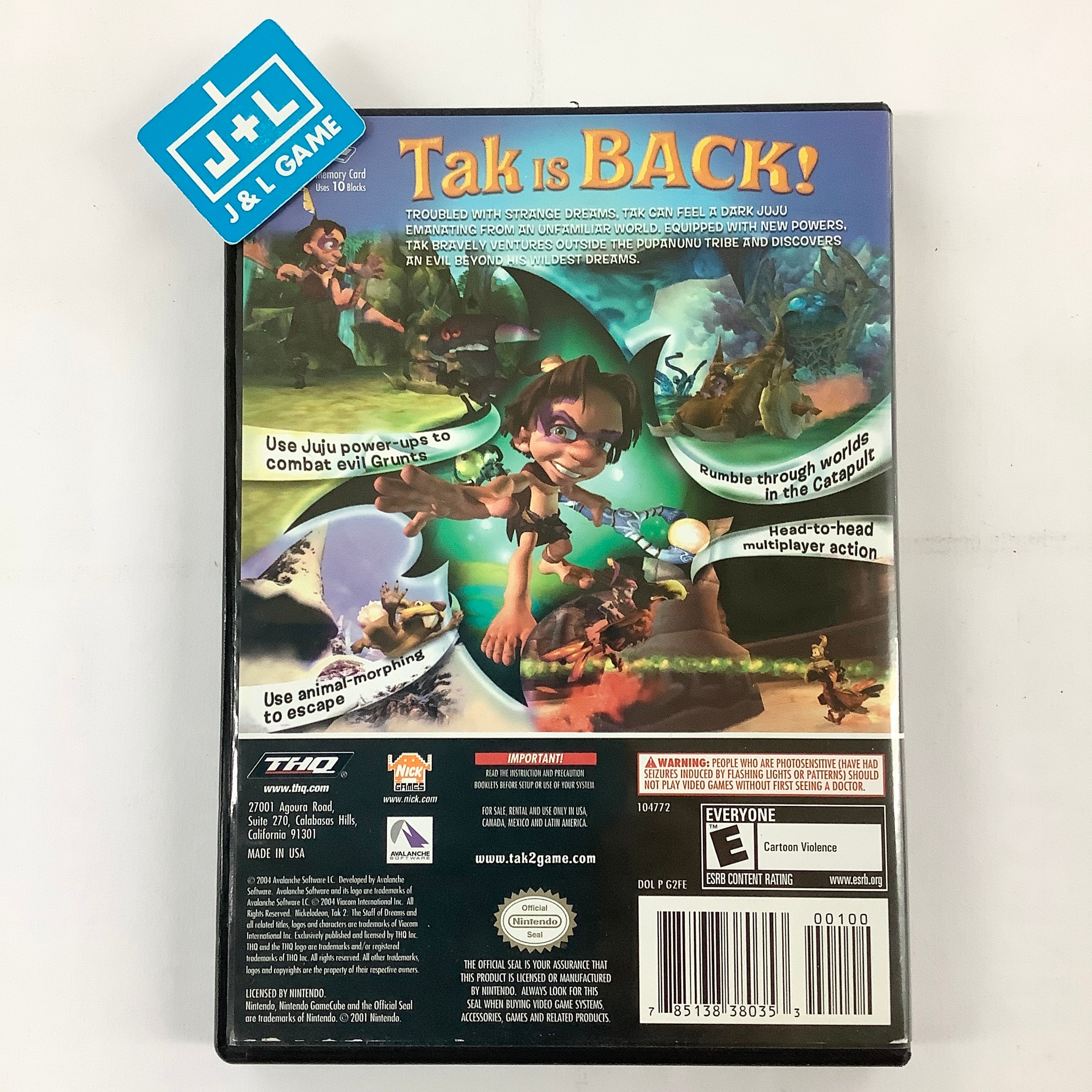 Tak 2: The Staff of Dreams - (GC) GameCube [Pre-Owned] Video Games THQ   