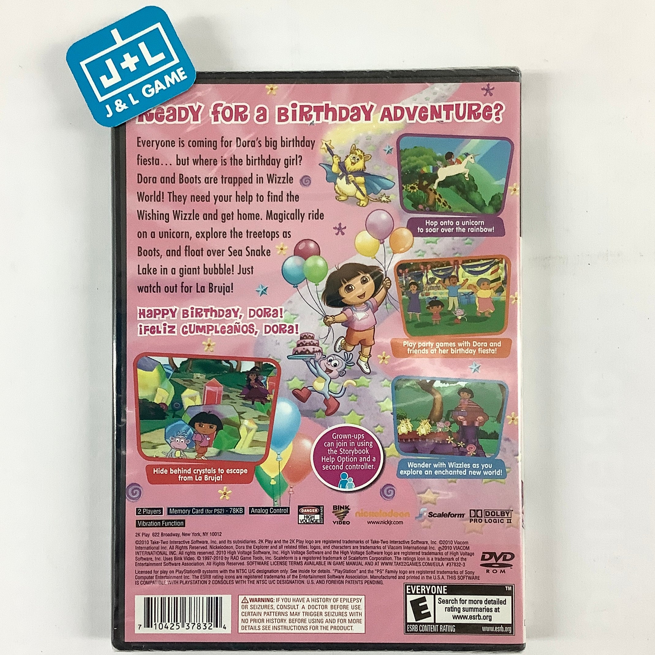 Dora's Big Birthday Adventure - (PS2) PlayStation 2 Video Games Take-Two Interactive   