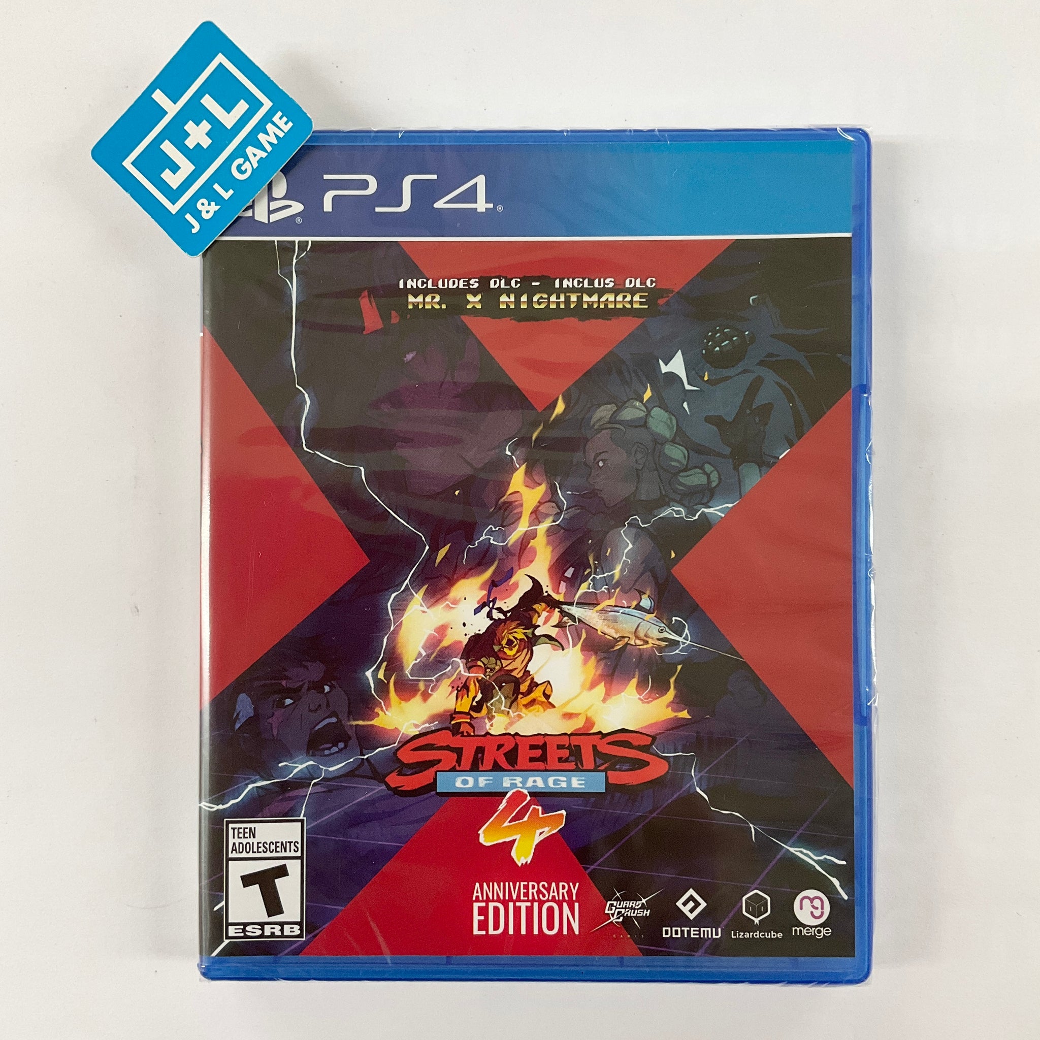 Streets of Rage 4 - Anniversary Edition - (PS4) PlayStation 4 Video Games Merge Games   