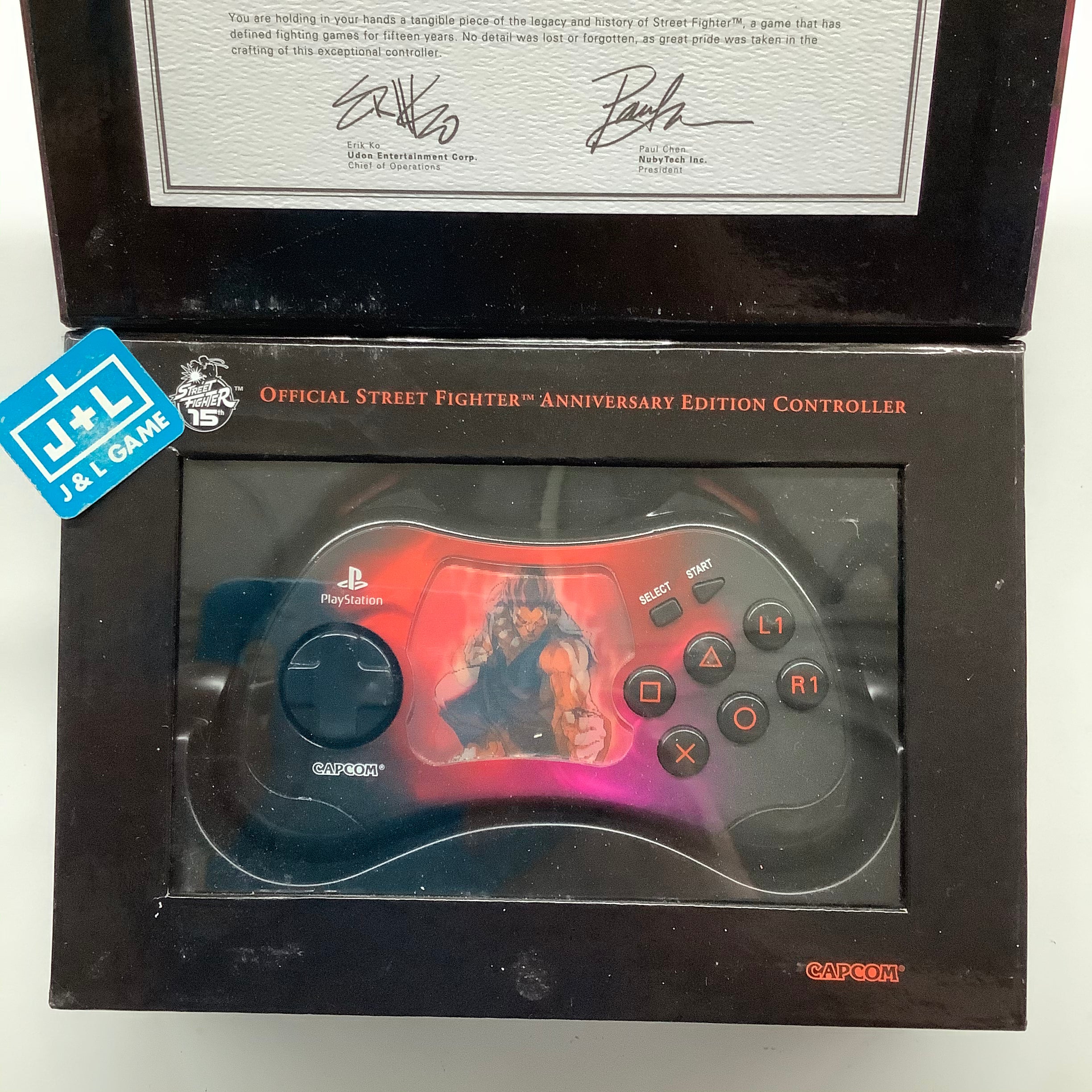 PlayStation 2 Street Fighter 15th Anniversary Edition Controller ( AKUMA ) - (PS2) PlayStation 2 [Pre-Owned] ( European Import ) Accessories Capcom   