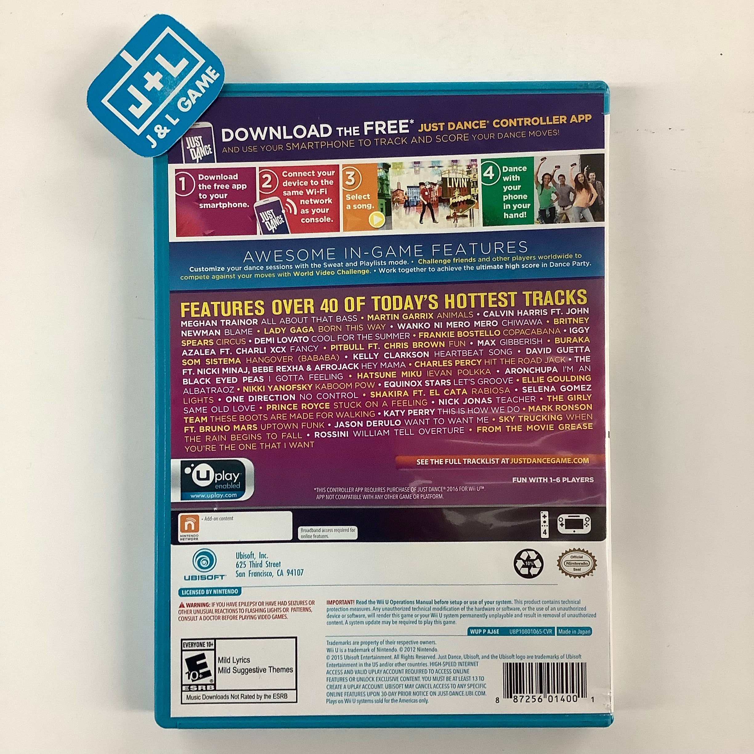 Just Dance 2016 - Nintendo Wii U [Pre-Owned] | J&L Game