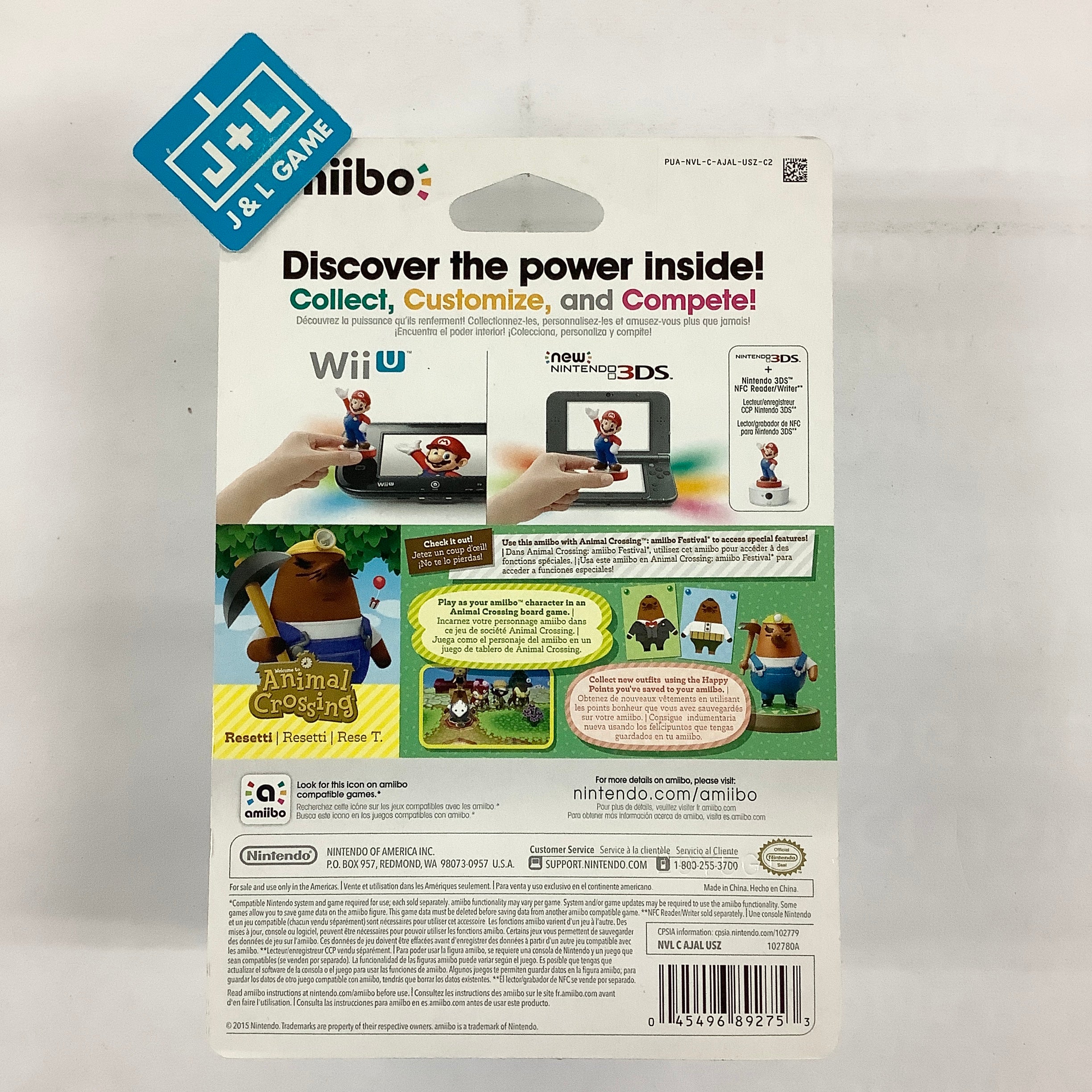 Resetti (Animal Crossing series) - Nintendo WiiU Amiibo Amiibo Nintendo   