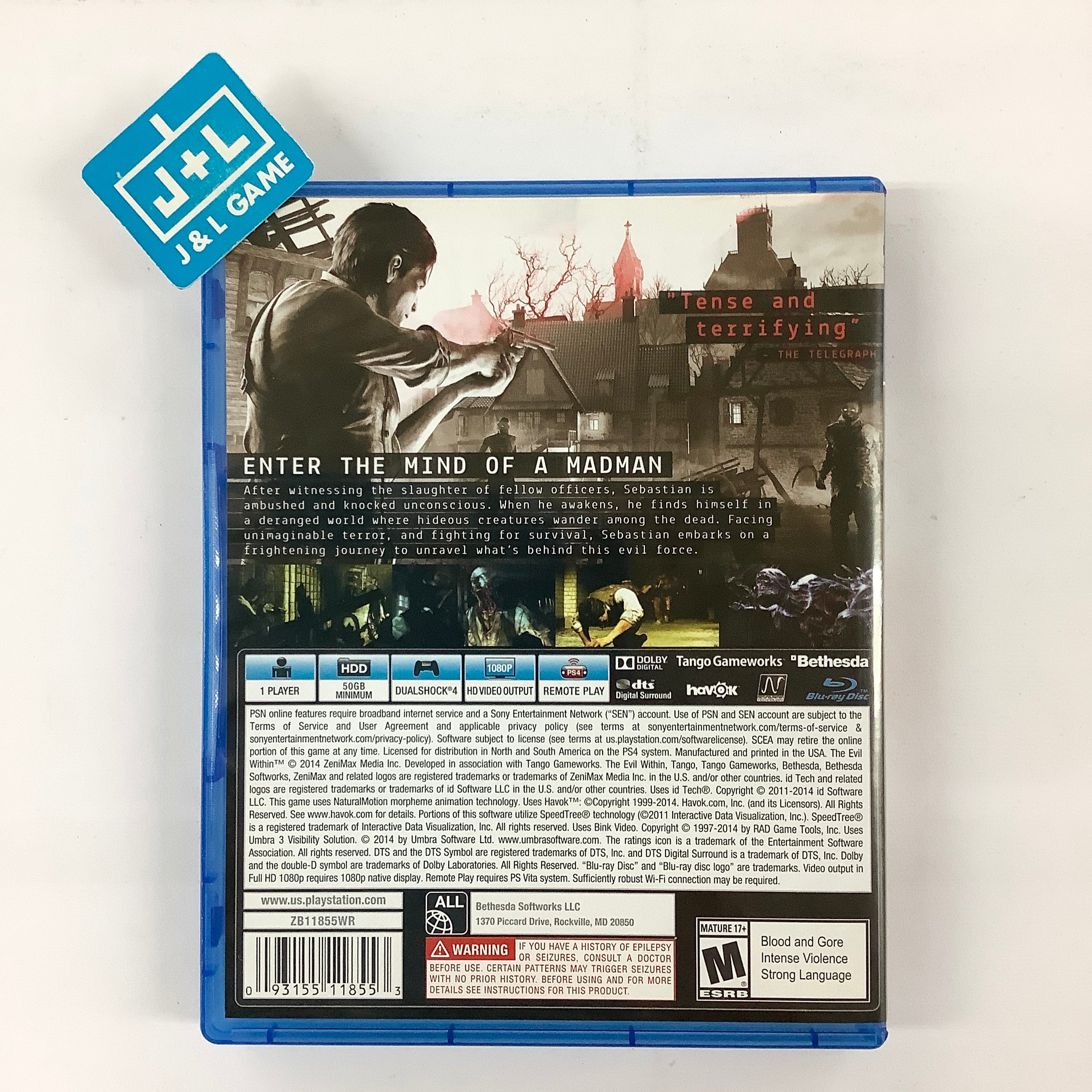 The Evil Within - (PS4) PlayStation 4 [Pre-Owned] Video Games Bethesda Softworks   