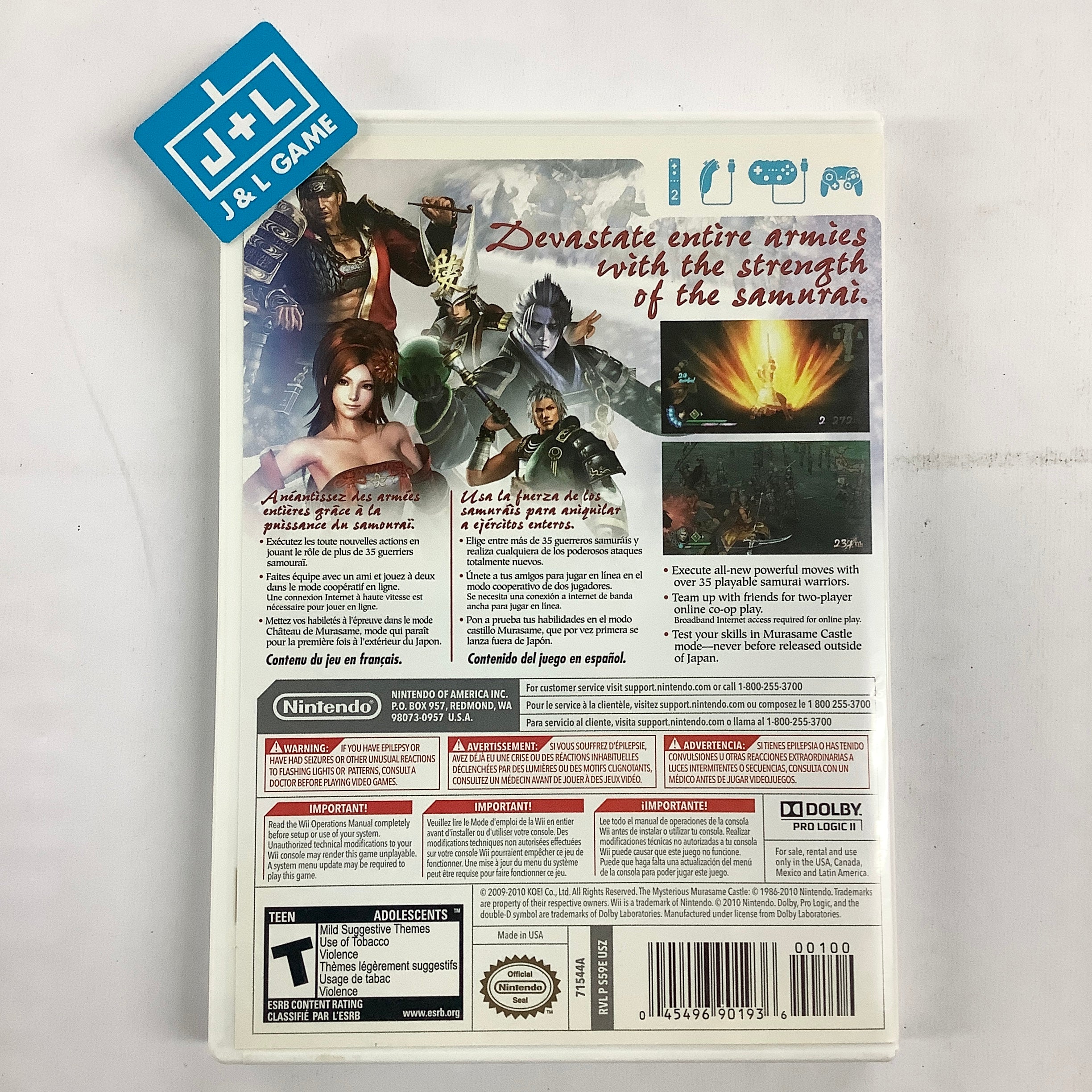 Samurai Warriors 3 - Nintendo Wii [Pre-Owned] Video Games Nintendo   