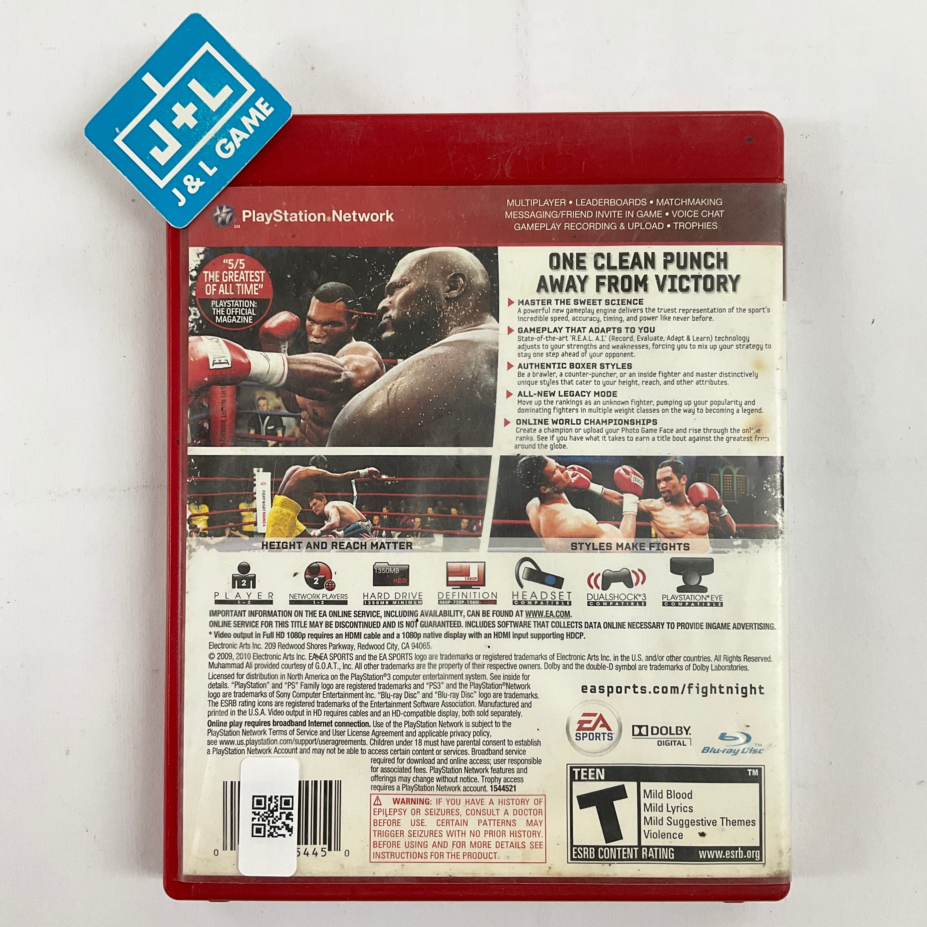 Fight Night Round 4 (Greatest Hits) - (PS3) PlayStation 3 [Pre-Owned] Video Games EA Sports   