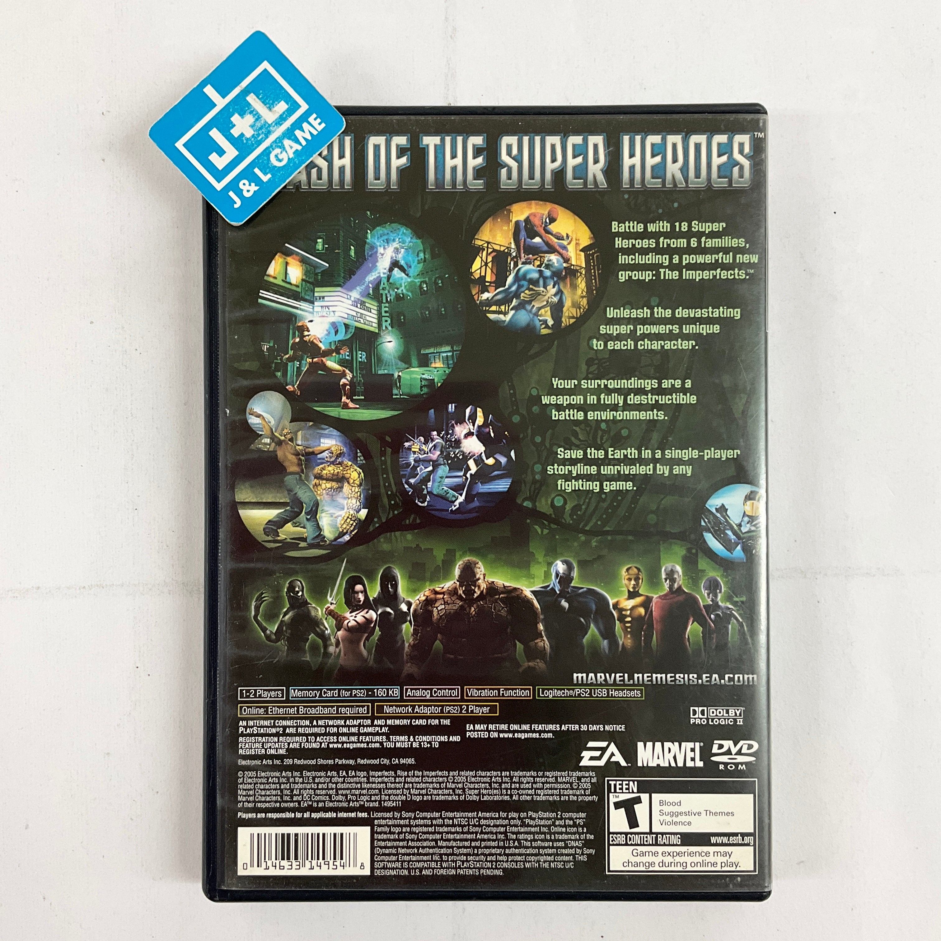 Marvel Nemesis: Rise of the Imperfects - (PS2) PlayStation 2 [Pre-Owned] Video Games EA Games   