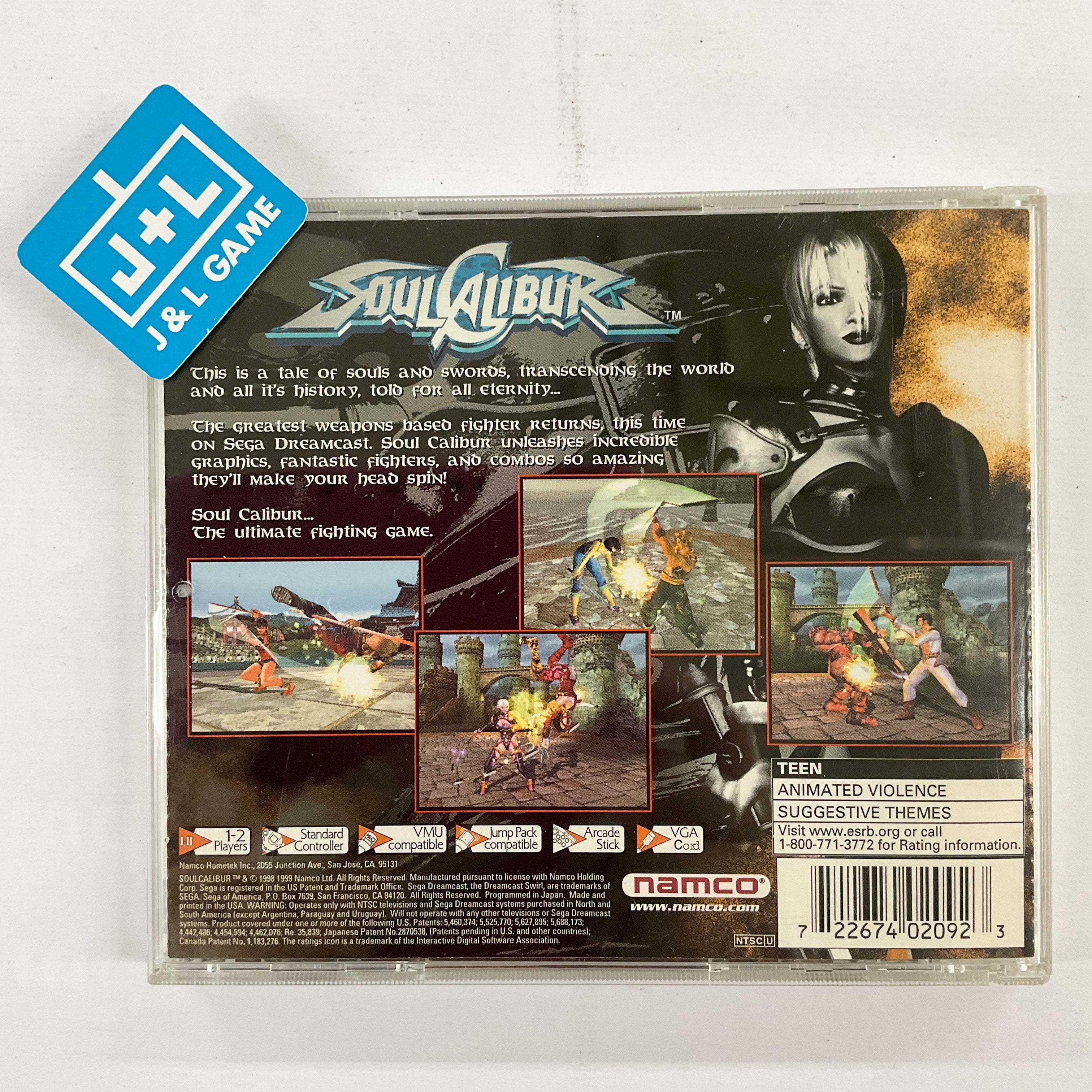 SoulCalibur - (DC) SEGA Dreamcast [Pre-Owned] Video Games Namco   