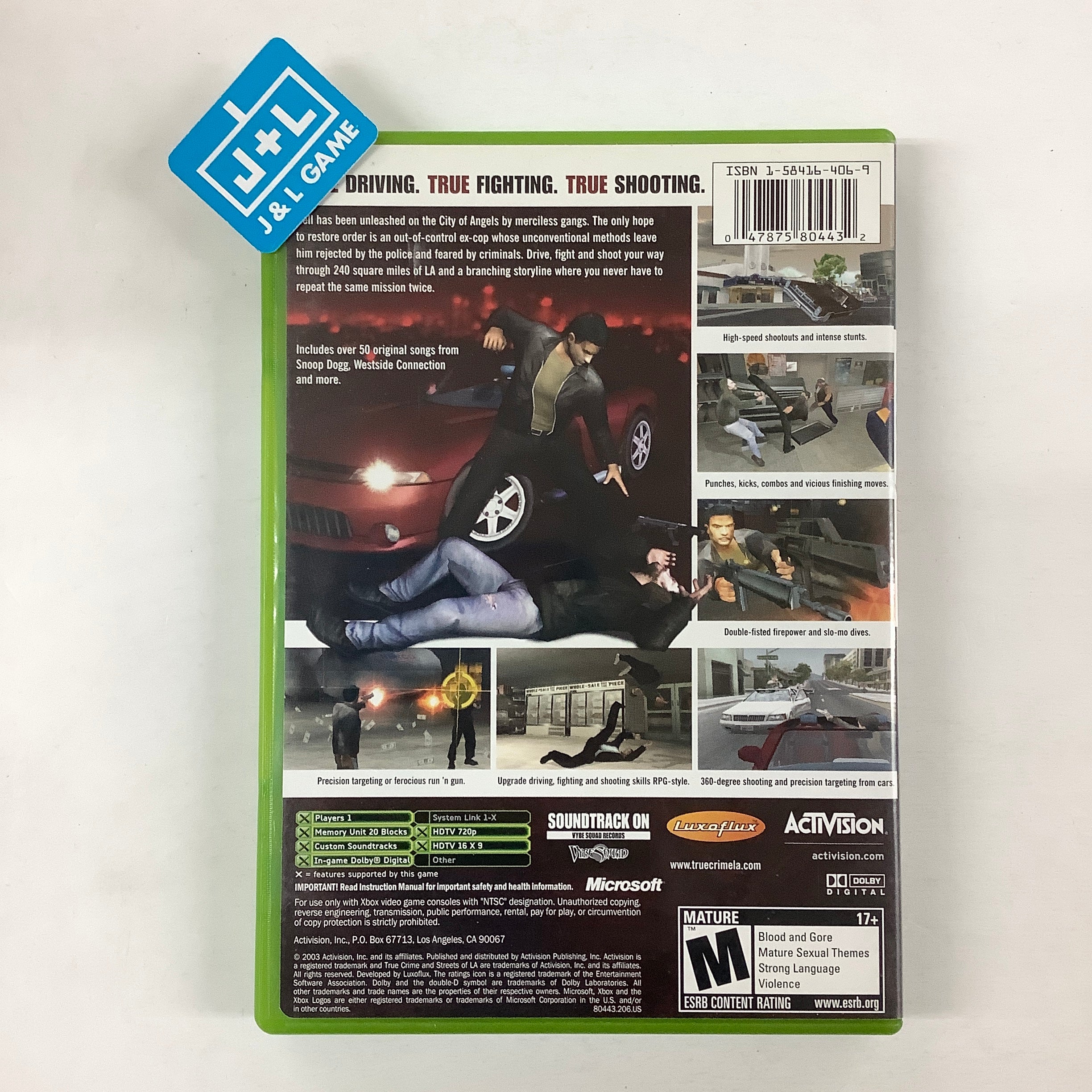 True Crime: Streets of LA - (XB) Xbox [Pre-Owned] Video Games Activision   