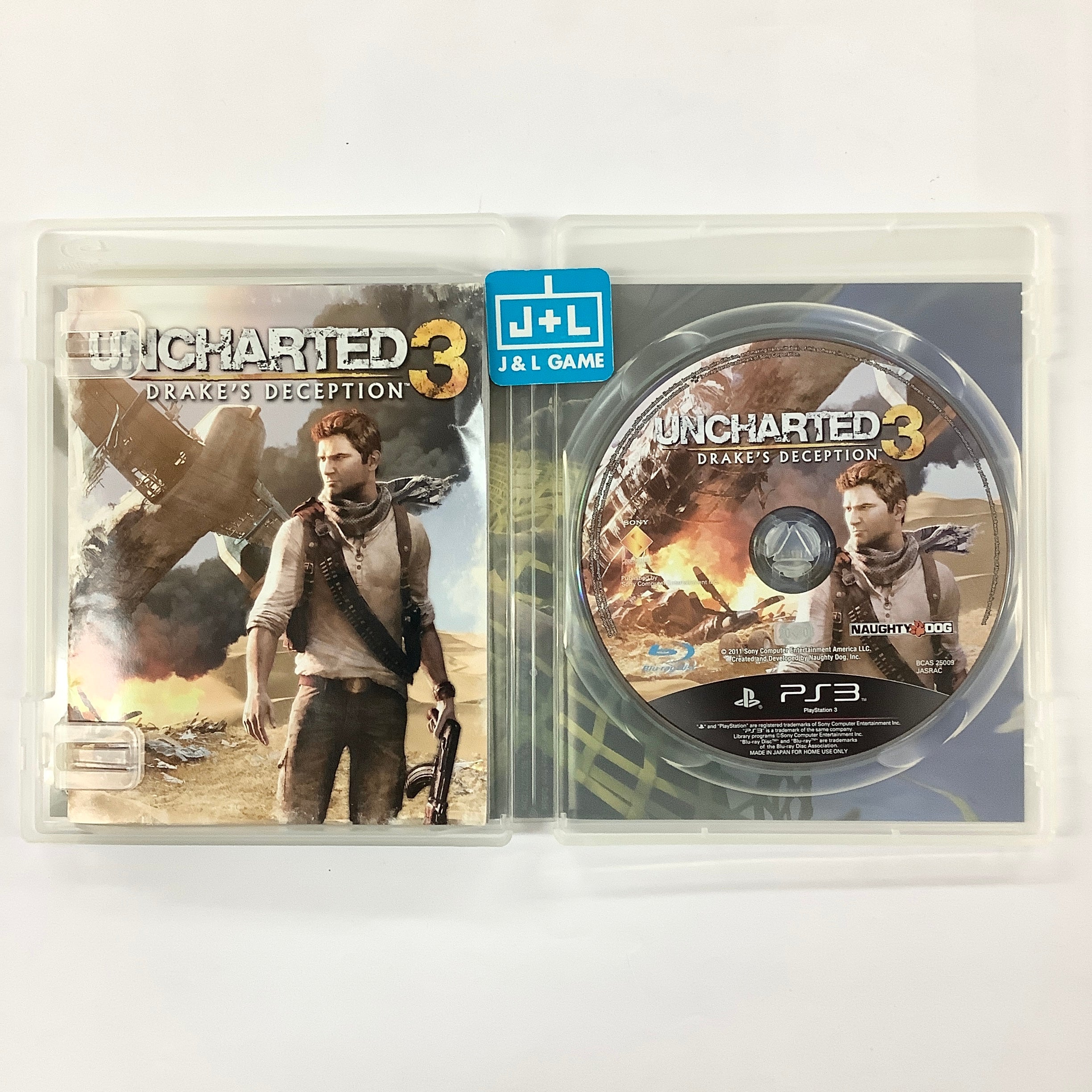 Uncharted 3: Drake's Deception - (PS3) PlayStation 3 [Pre-Owned] (Asia Import) Video Games Sony   