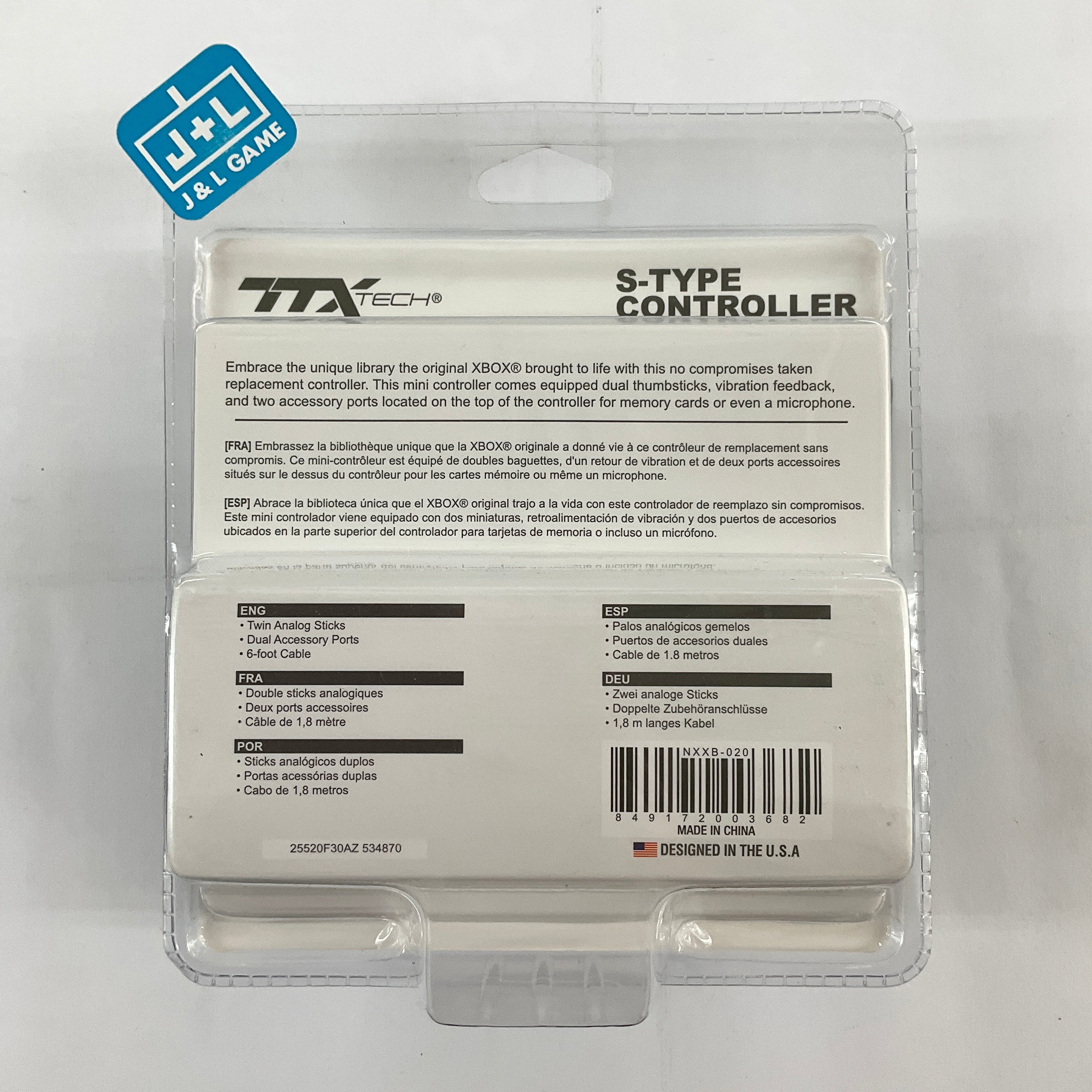 TTX Tech Wired Xbox Controller (Clear Blue) - (XB) Xbox Accessories TTX Tech   
