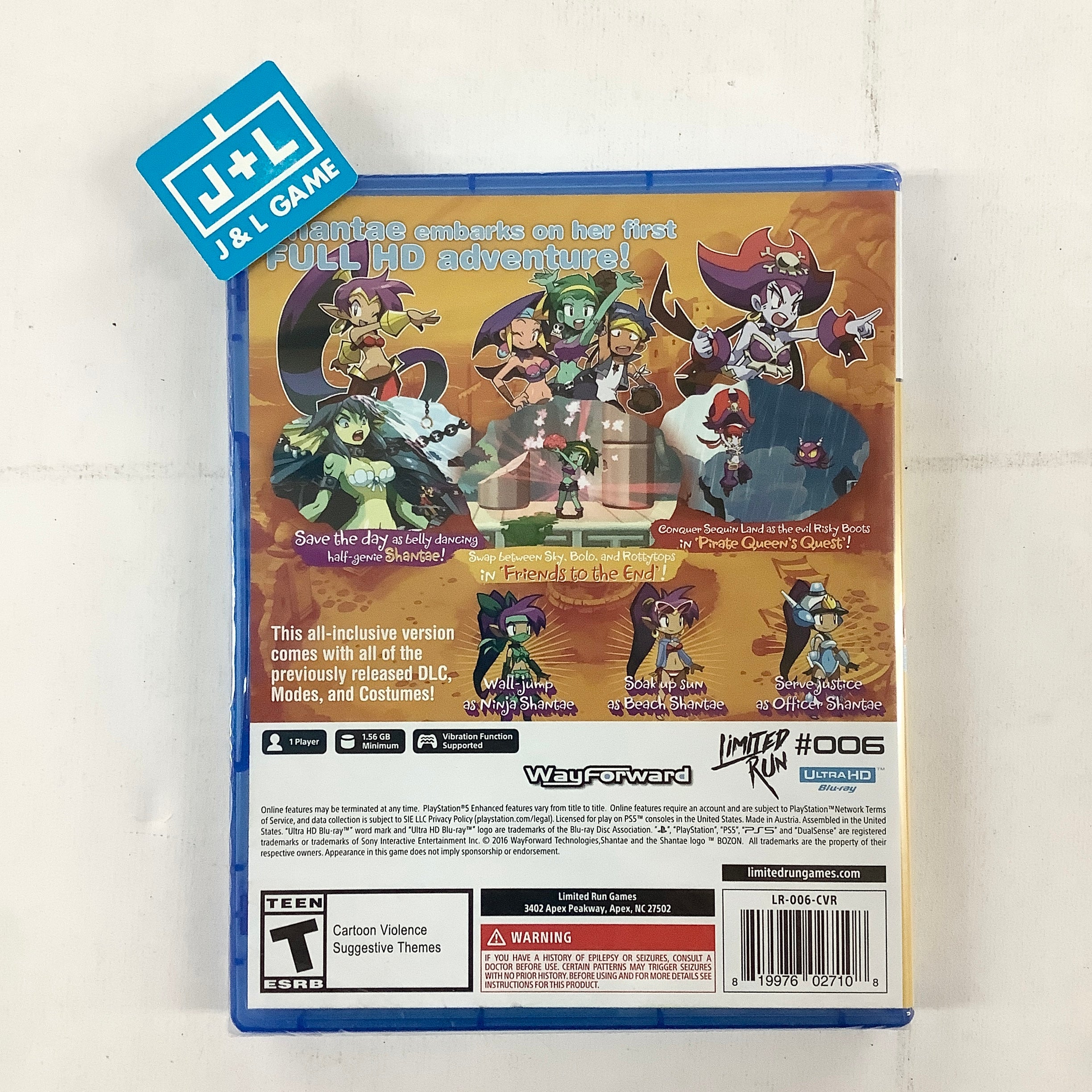 Shantae: Half-Genie Hero - Ultimate Edition (Limited Run #006) - (PS5) PlayStation 5 Video Games Limited Run Games   