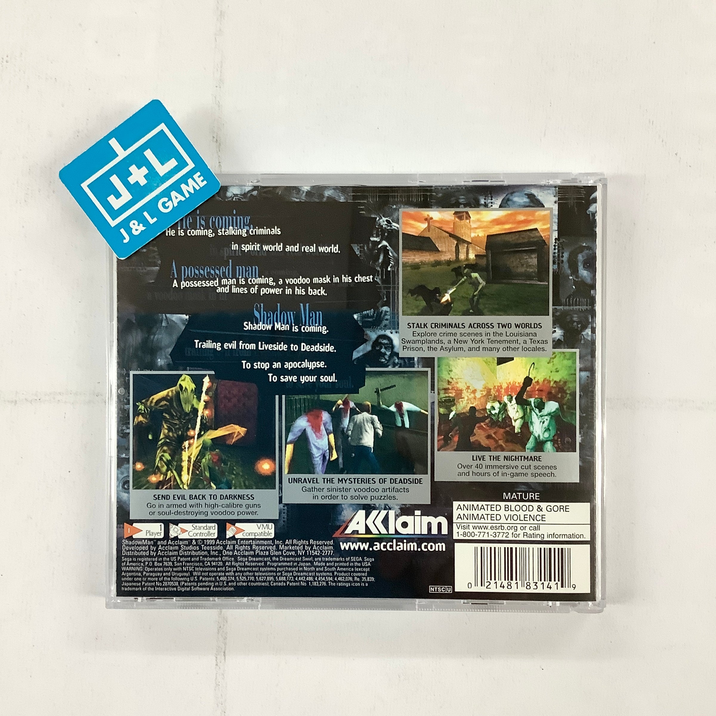 Shadow Man - (DC) SEGA Dreamcast  [Pre-Owned] Video Games Acclaim   