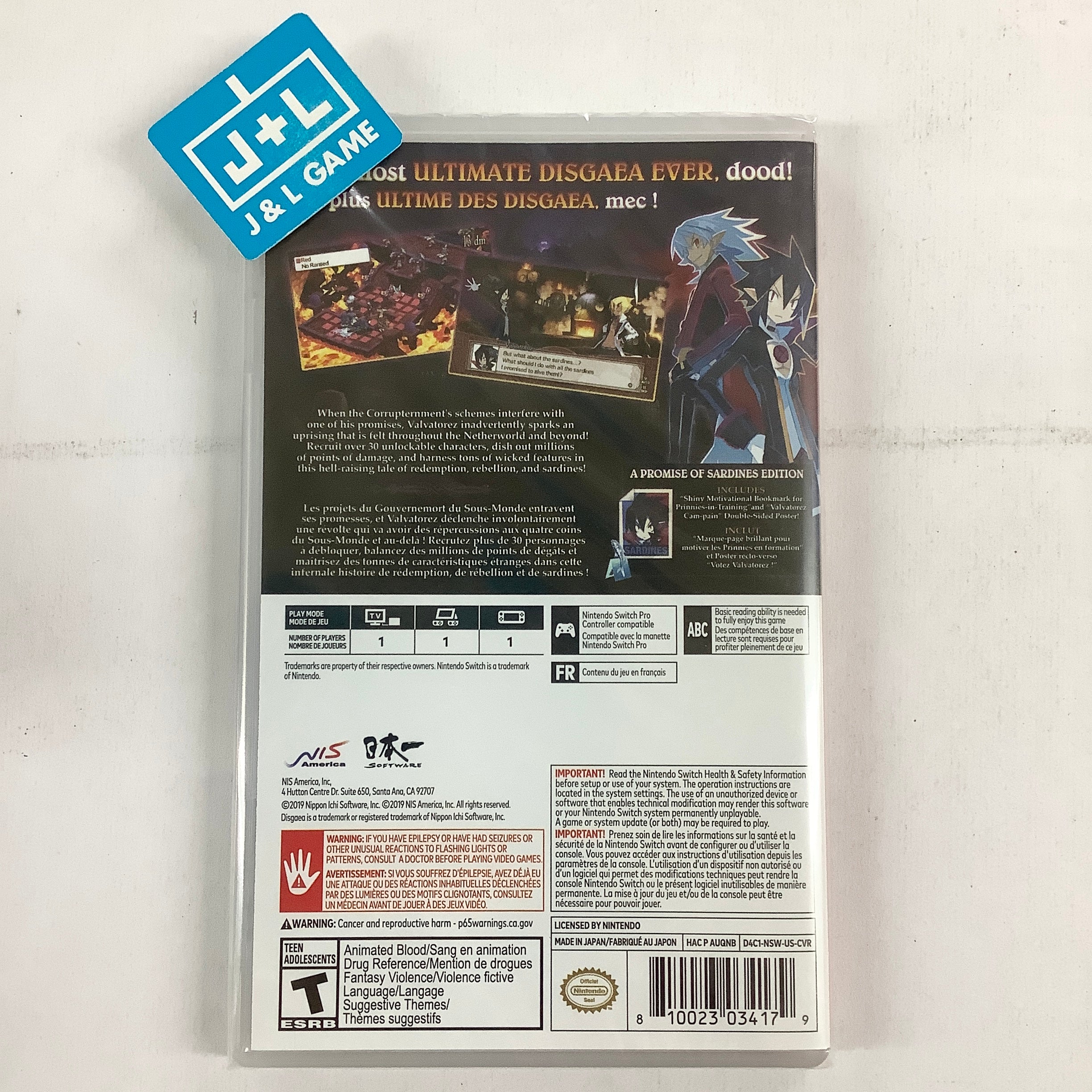 Disgaea 4 Complete+ - (NSW) Nintendo Switch | J&L Game