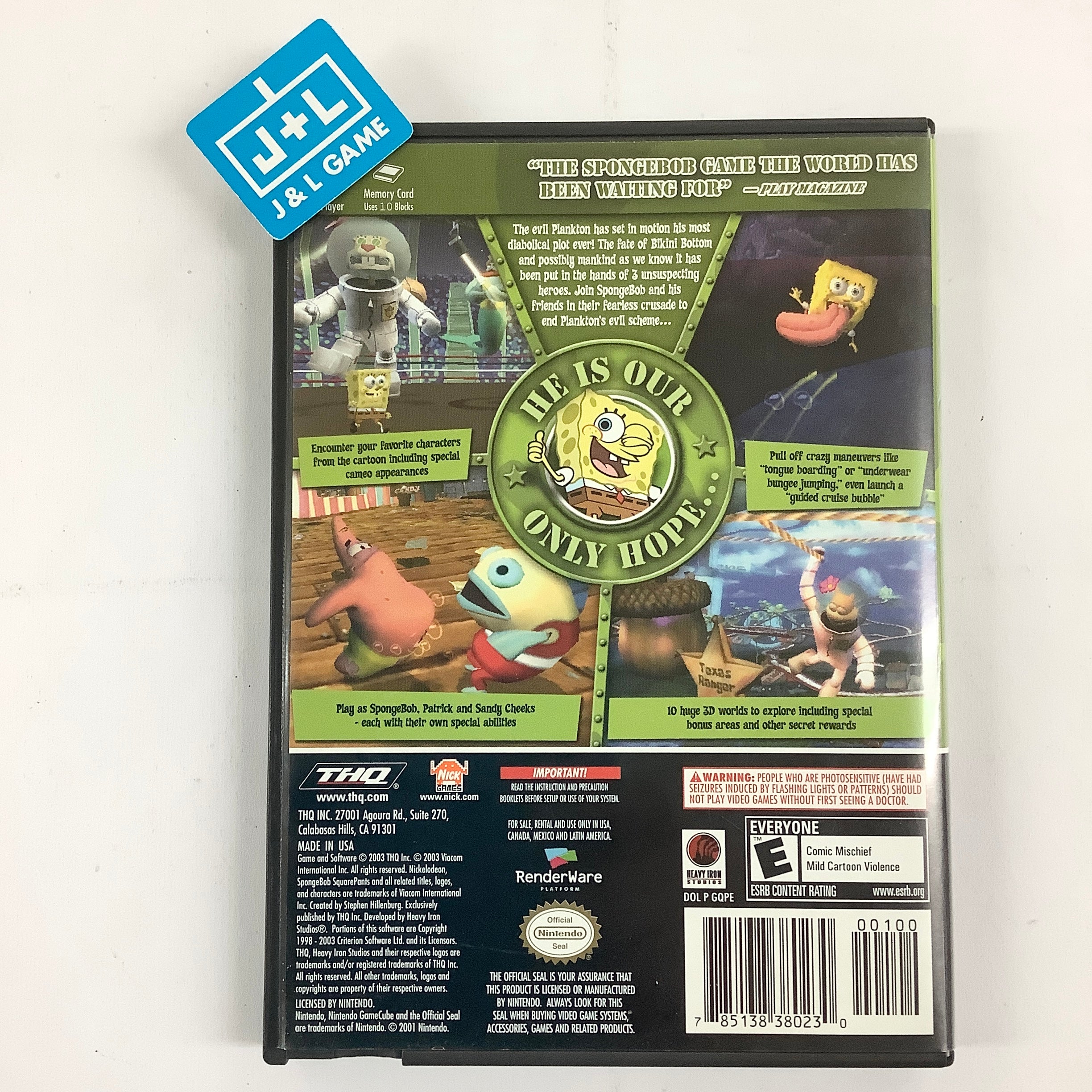 SpongeBob SquarePants: Battle for Bikini Bottom - (GC) GameCube [Pre-Owned] Video Games THQ   