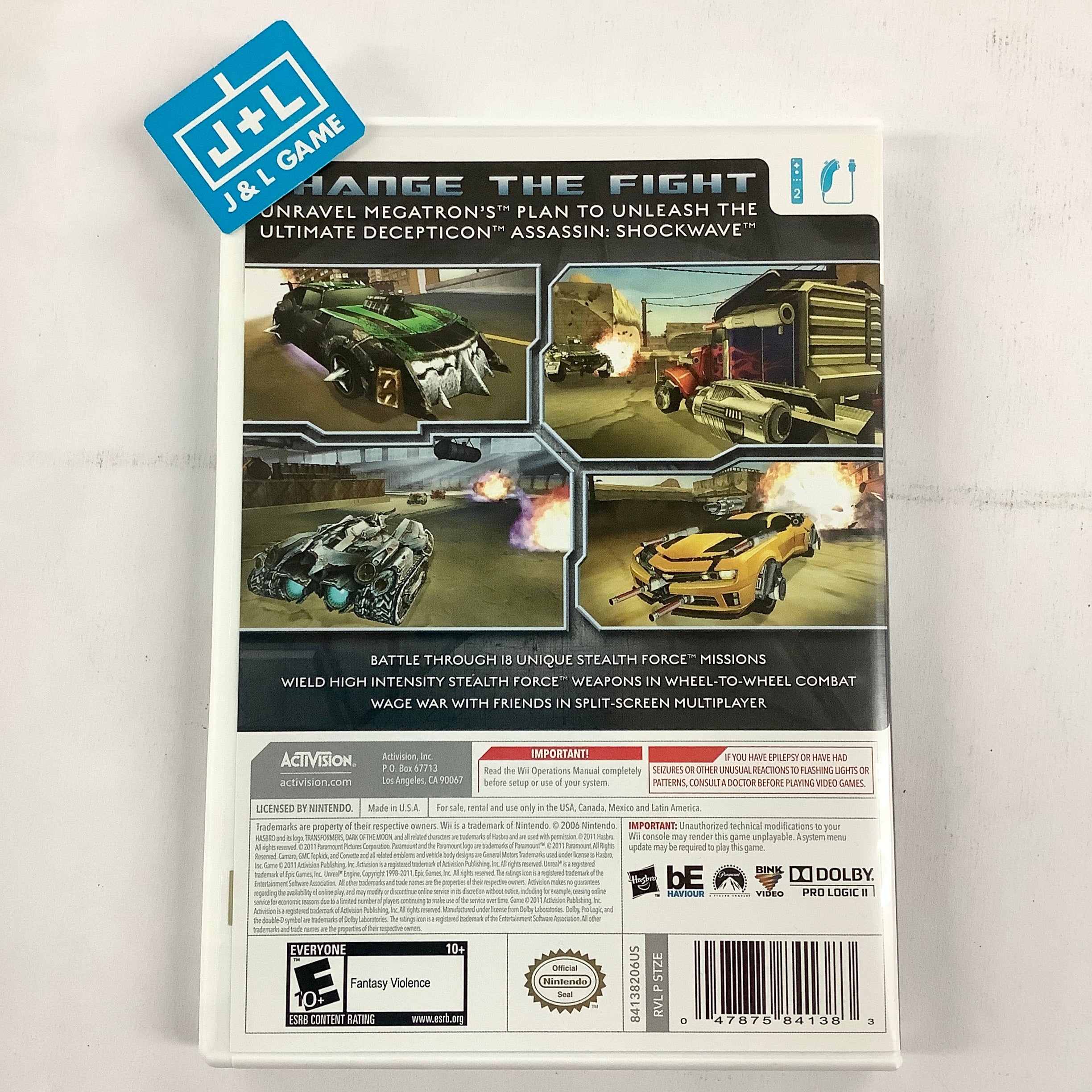 Transformers: Dark of the Moon (Stealth Force Edition) - Nintendo Wii [Pre-Owned] Video Games Activision   