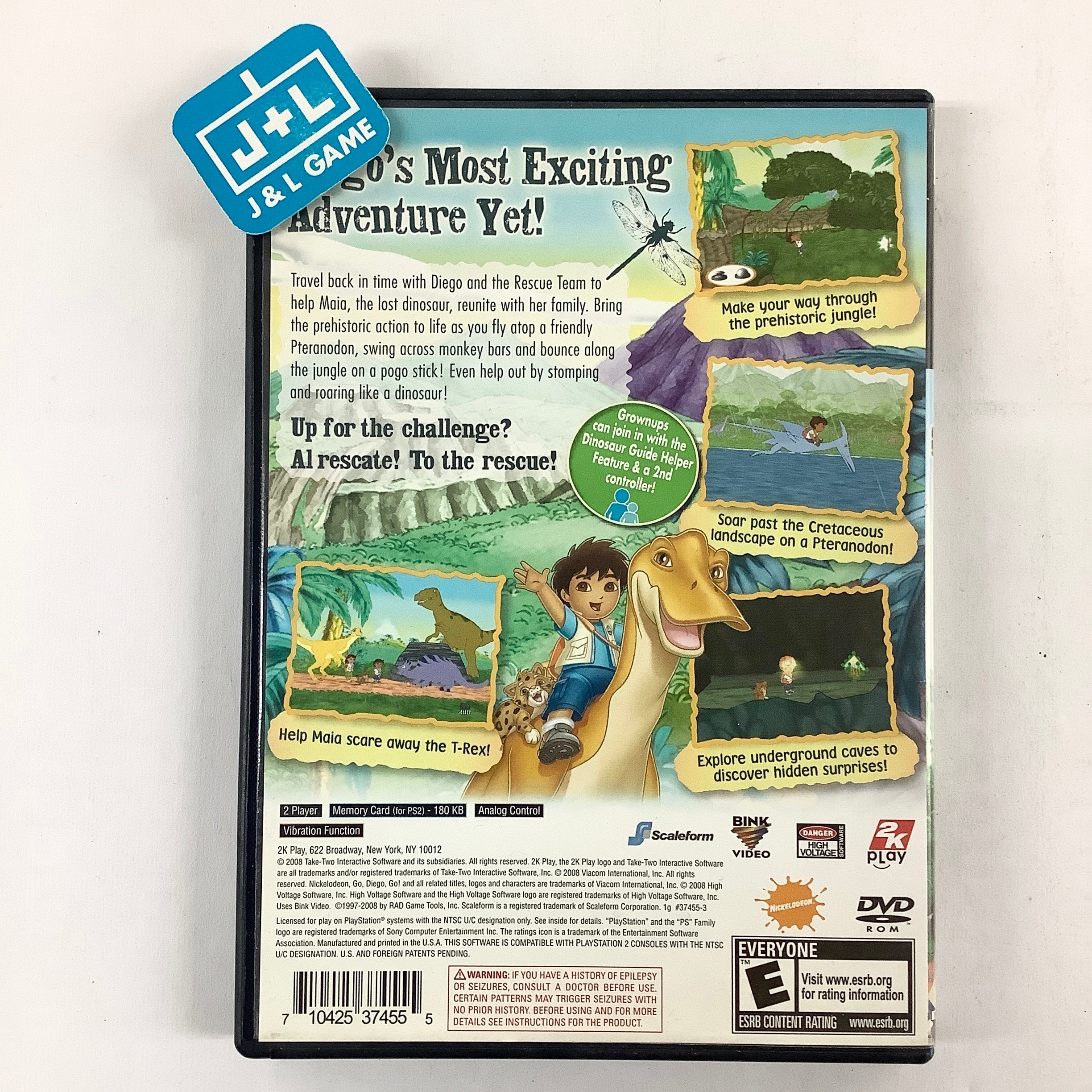 Go, Diego, Go! Great Dinosaur Rescue - (PS2) PlayStation 2 [Pre-Owned] Video Games Take-Two Interactive   