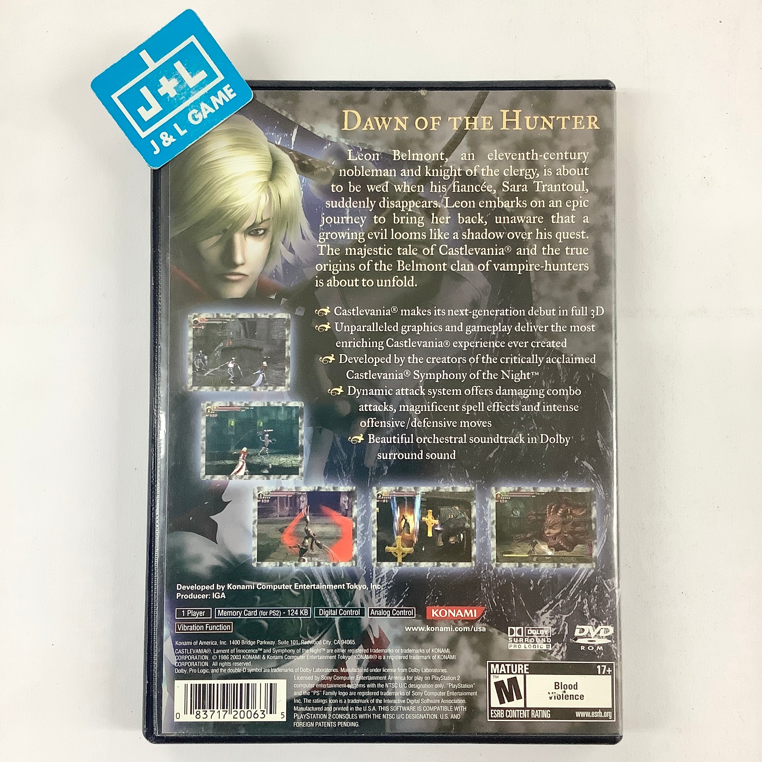Castlevania: Lament of Innocence - (PS2) PlayStation 2 [Pre-Owned] Video Games Konami   