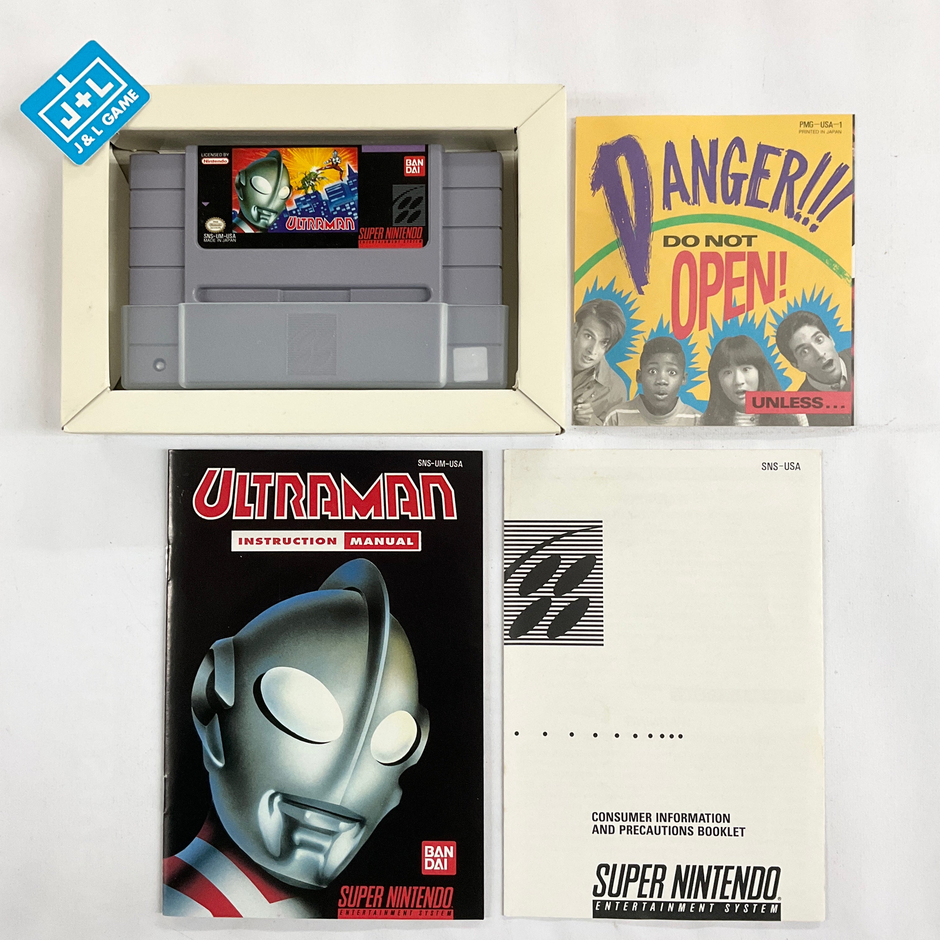 Ultraman - (SNES) Super Nintendo [Pre-Owned] Video Games Bandai   