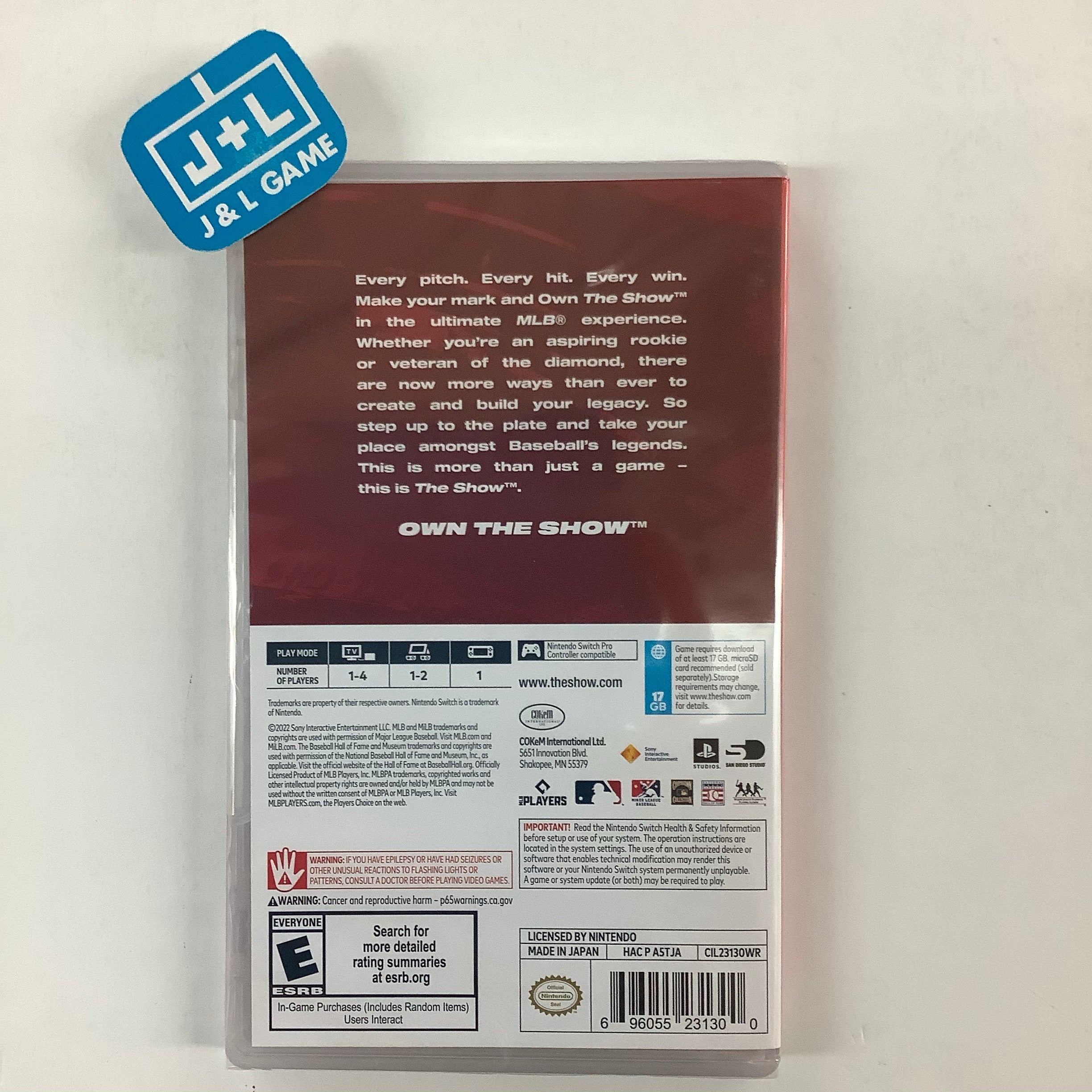 MLB The Show 22 - (NSW) Nintendo Switch Video Games MLB AM   