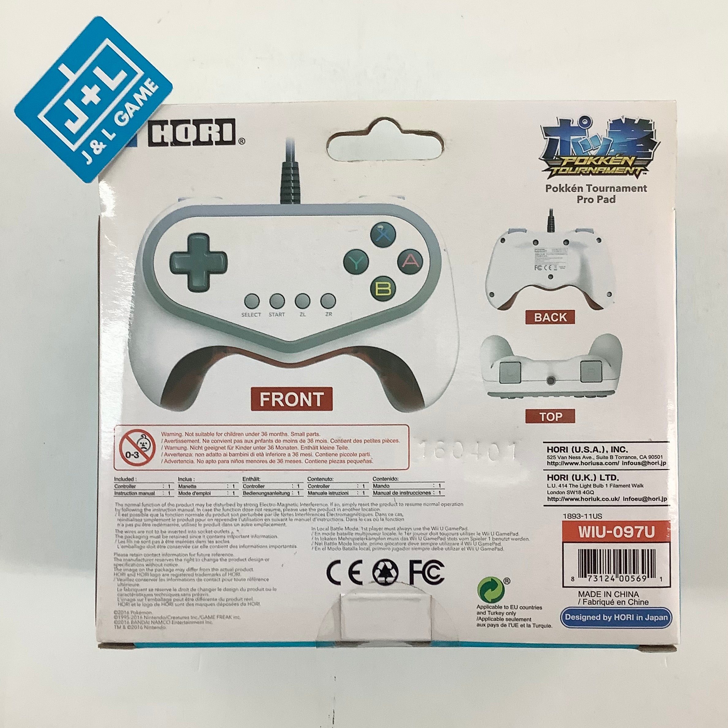 HORI Pokken Tournament Pro Pad - Nintendo Wii U Accessories HORI   
