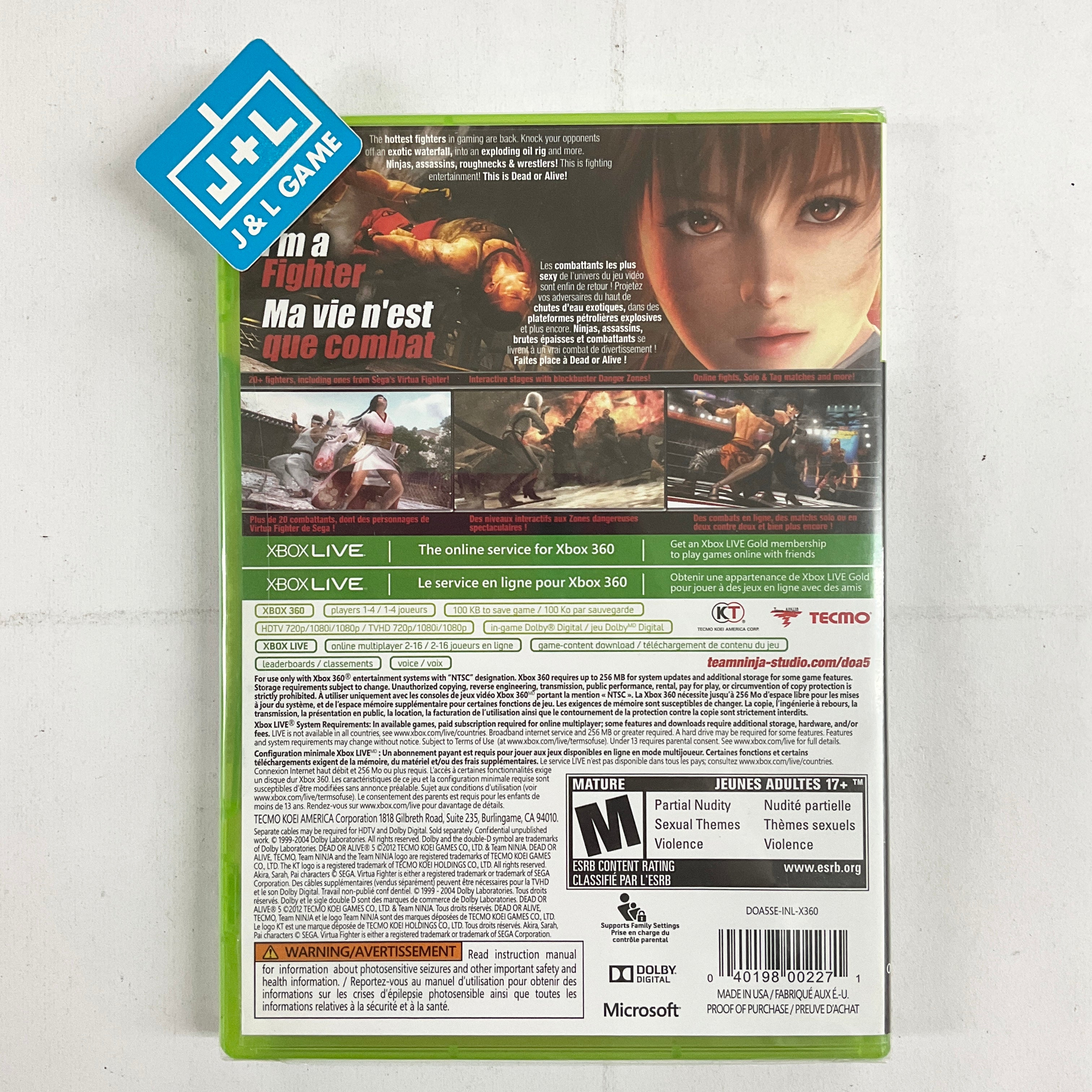 Dead or Alive 5 - Xbox 360 Video Games Tecmo Koei Games   