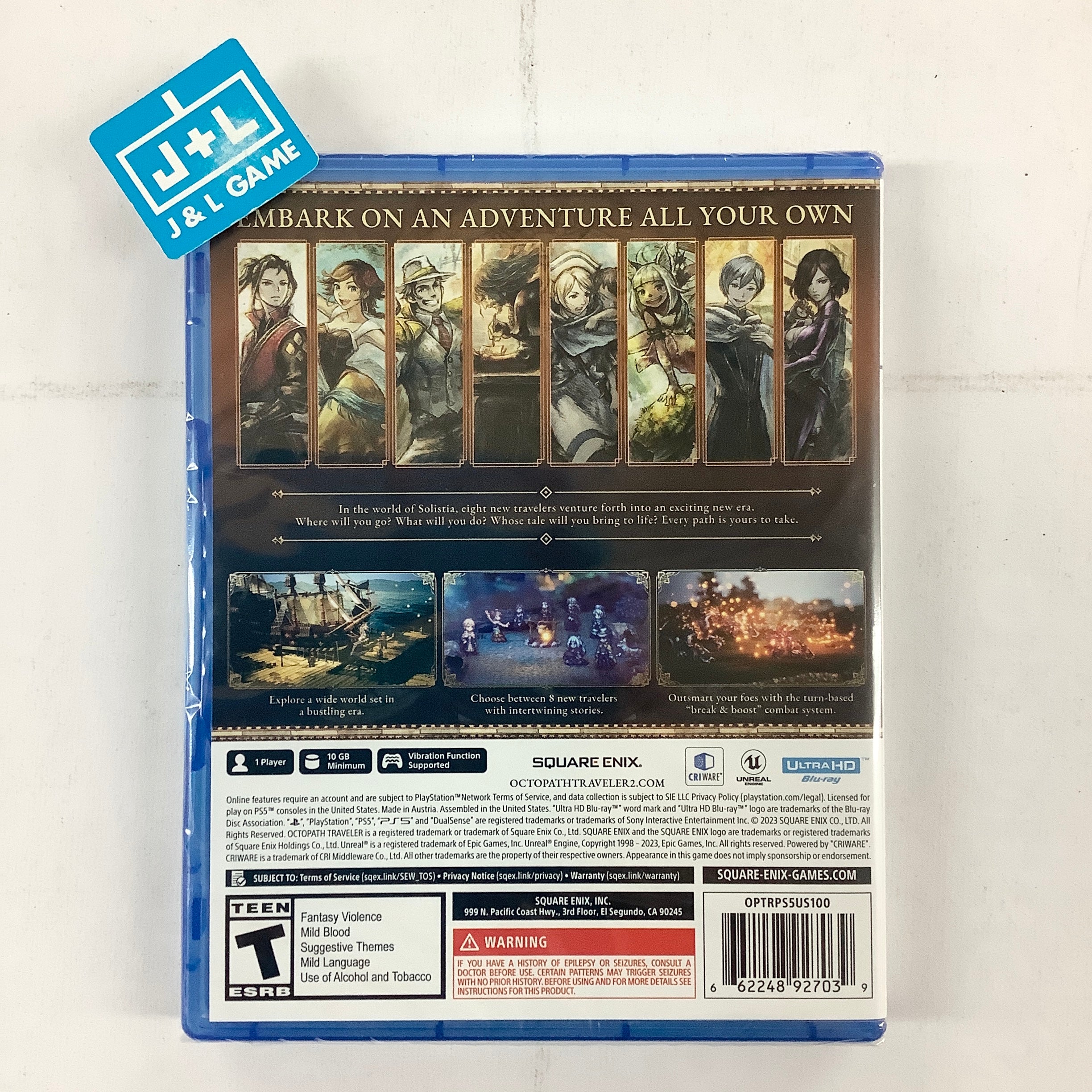 Octopath Traveler II - (PS5) PlayStation 5 Video Games Square Enix   