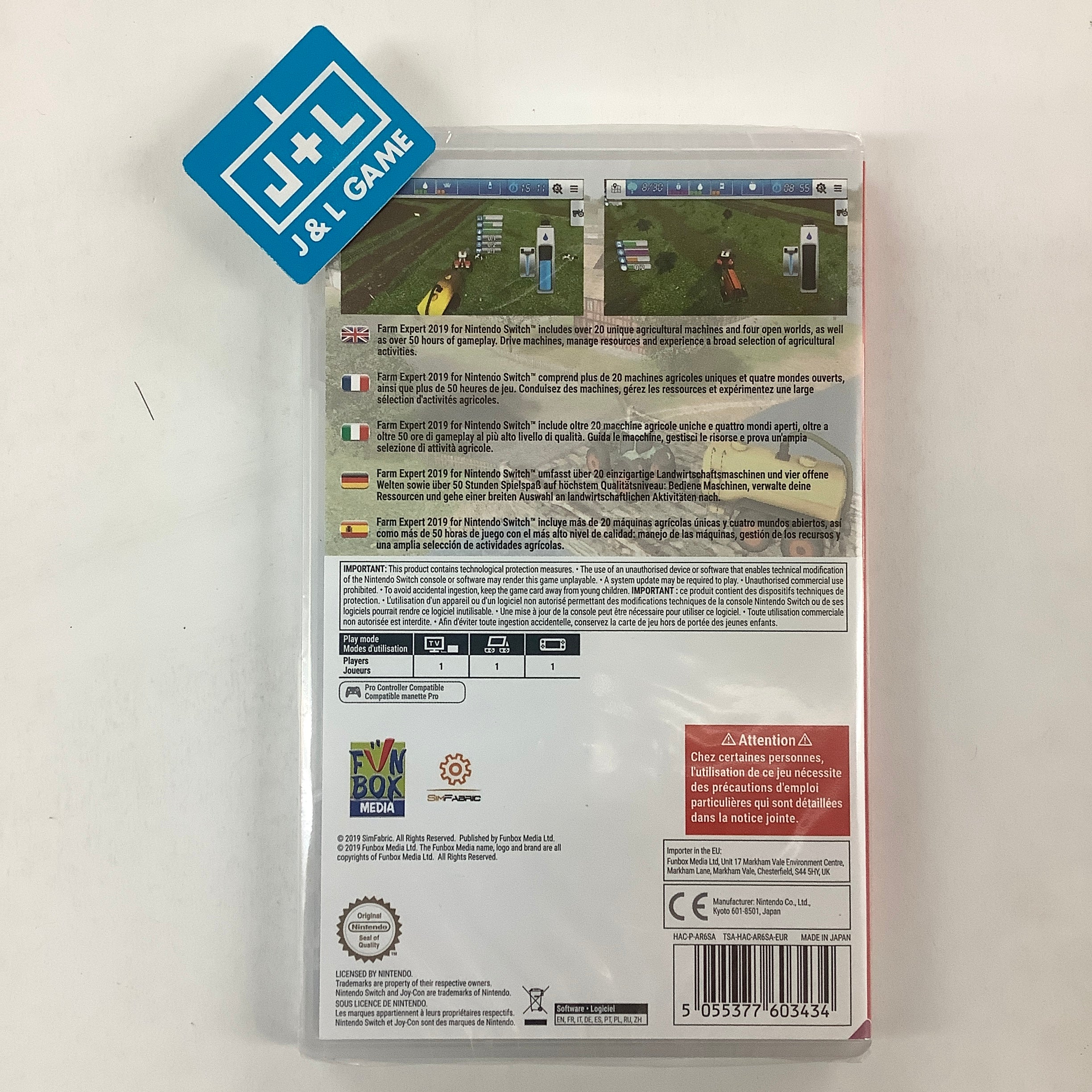 Farm Expert 2019 for Nintendo Switch - (NSW) Nintendo Switch (European Import) Video Games Funbox Media   