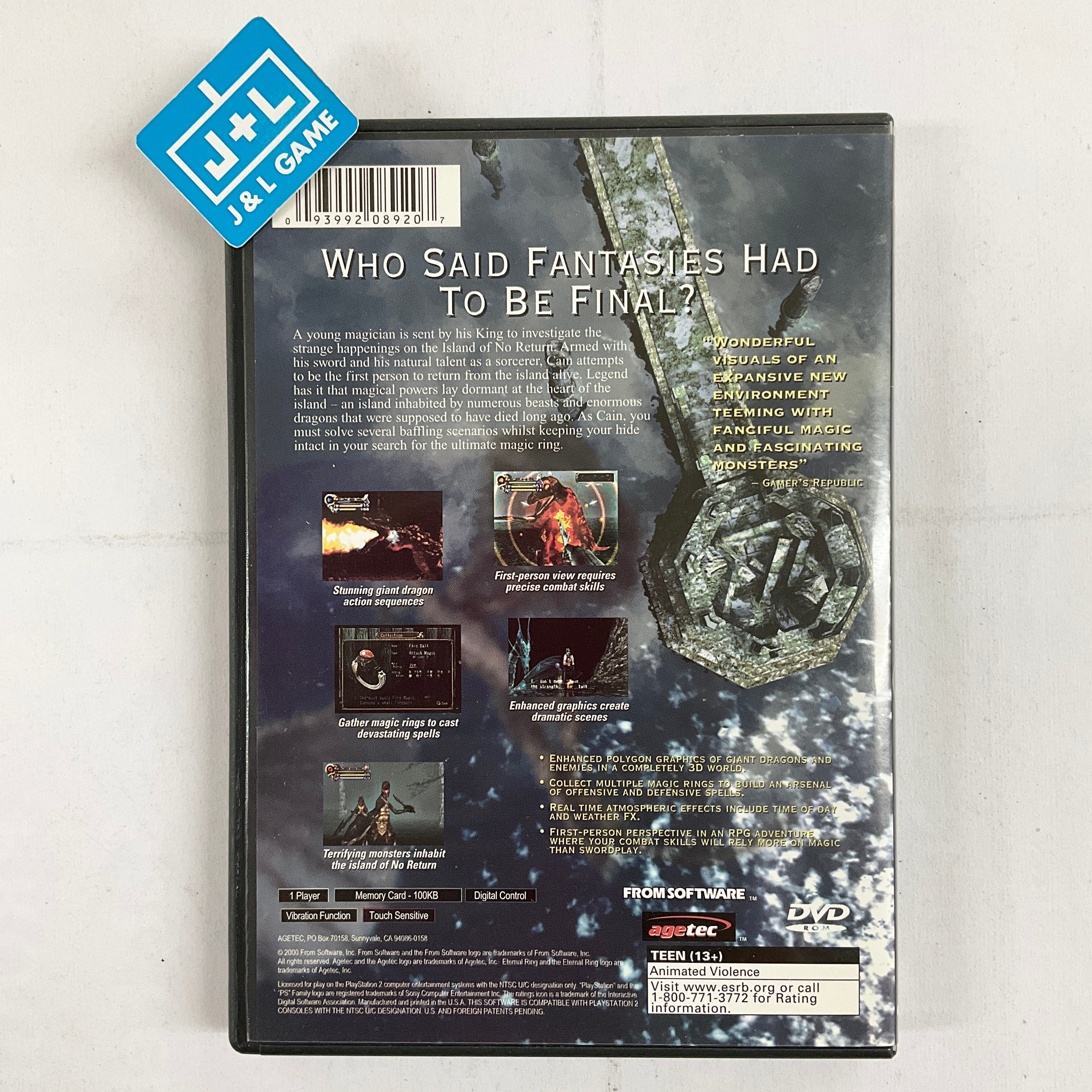 Eternal Ring - (PS2) PlayStation 2 [Pre-Owned] Video Games Agetec   