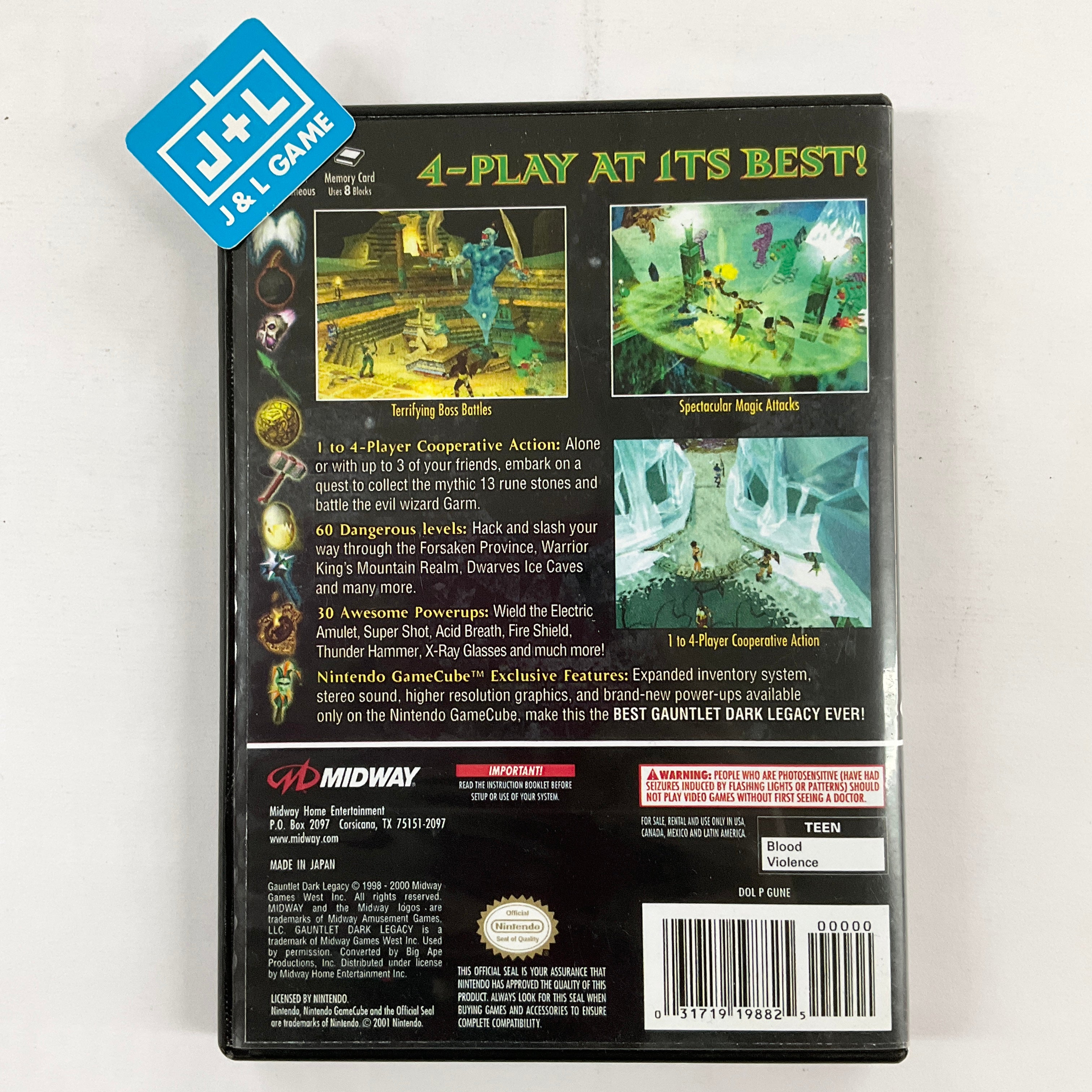 Gauntlet: Dark Legacy - (GC) GameCube [Pre-Owned] Video Games Midway   