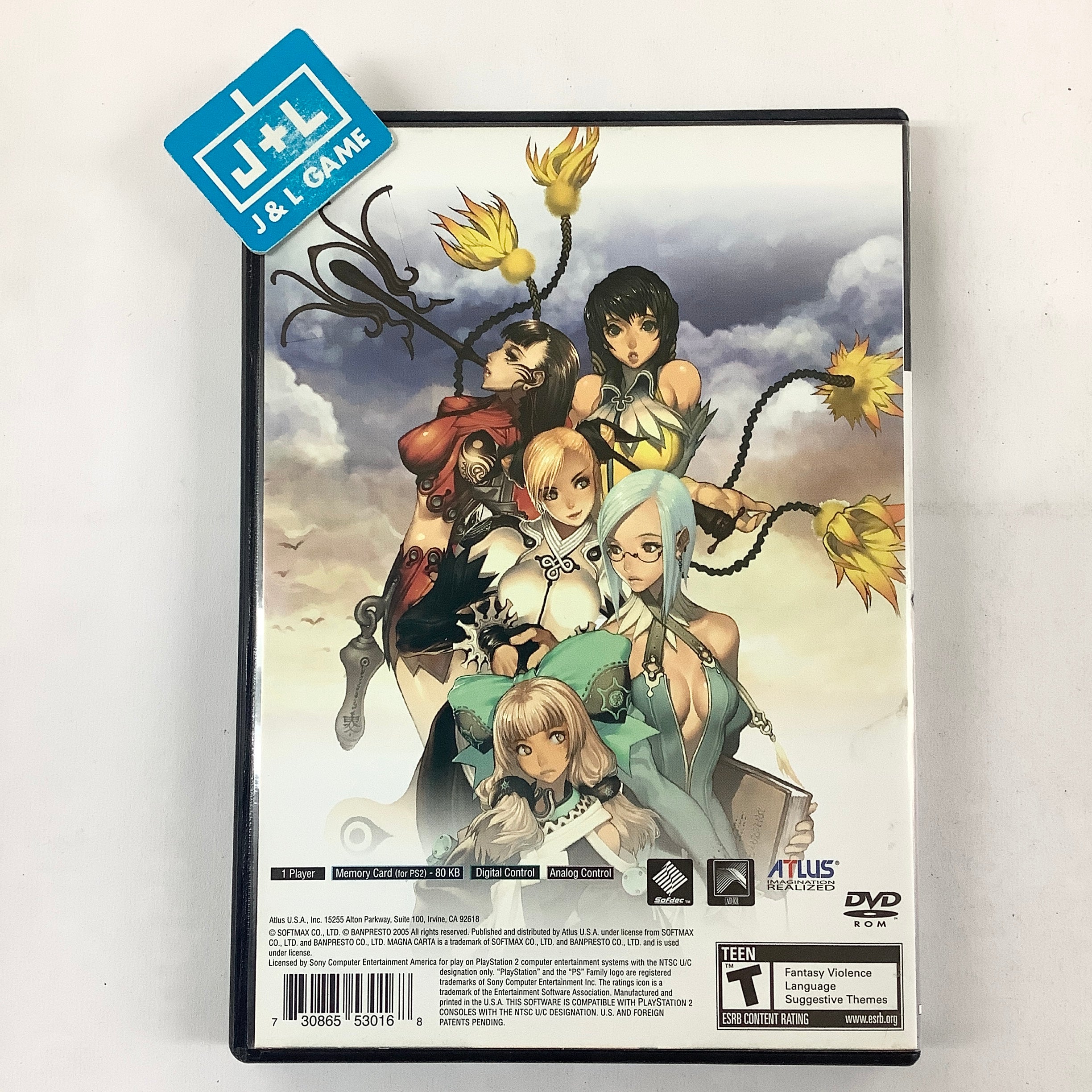 Magna Carta: Tears of Blood - (PS2) PlayStation 2 [Pre-Owned] Video Games Atlus   