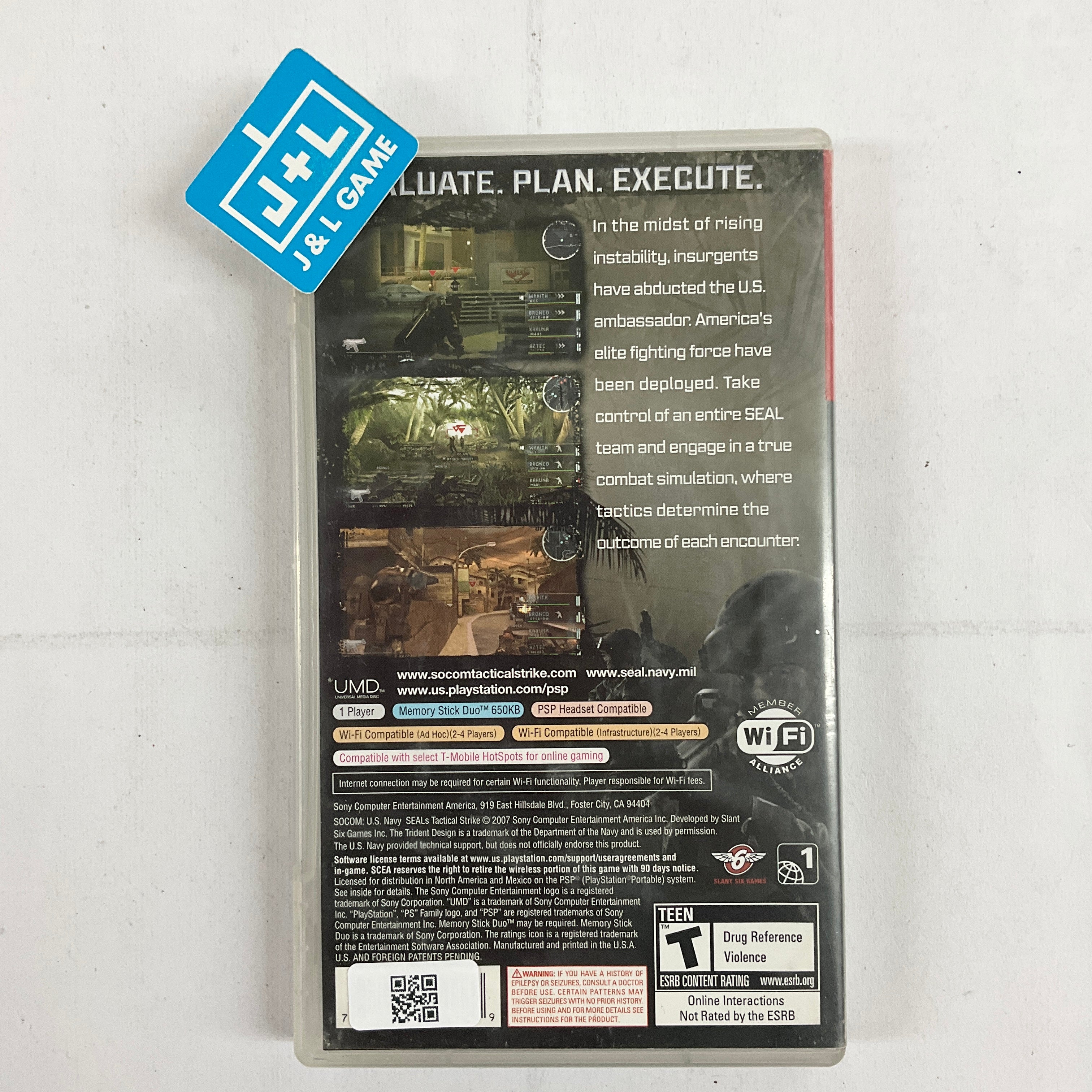 SOCOM: U.S. Navy SEALs Tactical Strike (Greatest Hits) - Sony PSP [Pre-Owned] Video Games SCEA   
