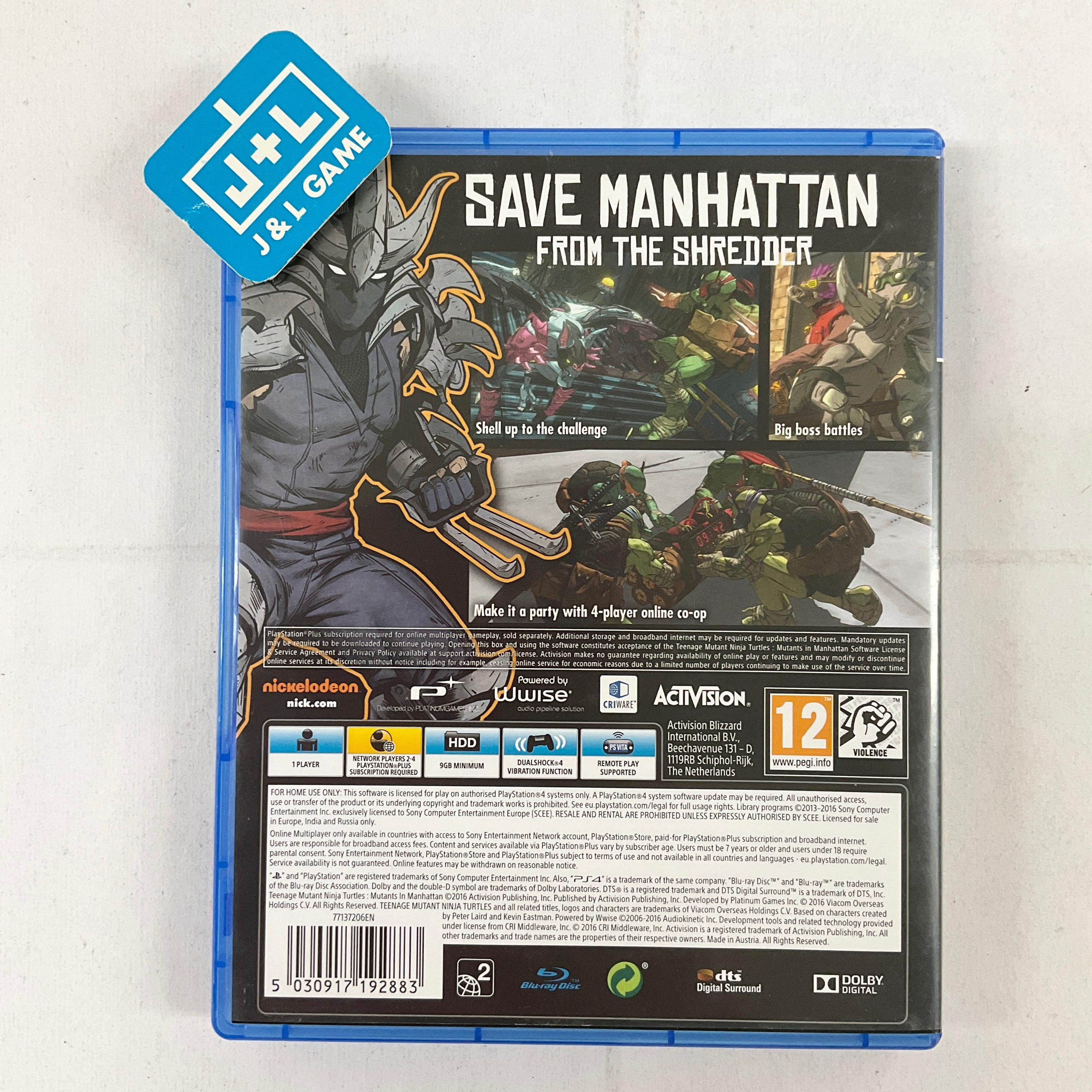 Teenage Mutant Ninja Turtles: Mutants in Manhattan - (PS4) PlayStation 4 [Pre-Owned] (European Import) Video Games Activision   