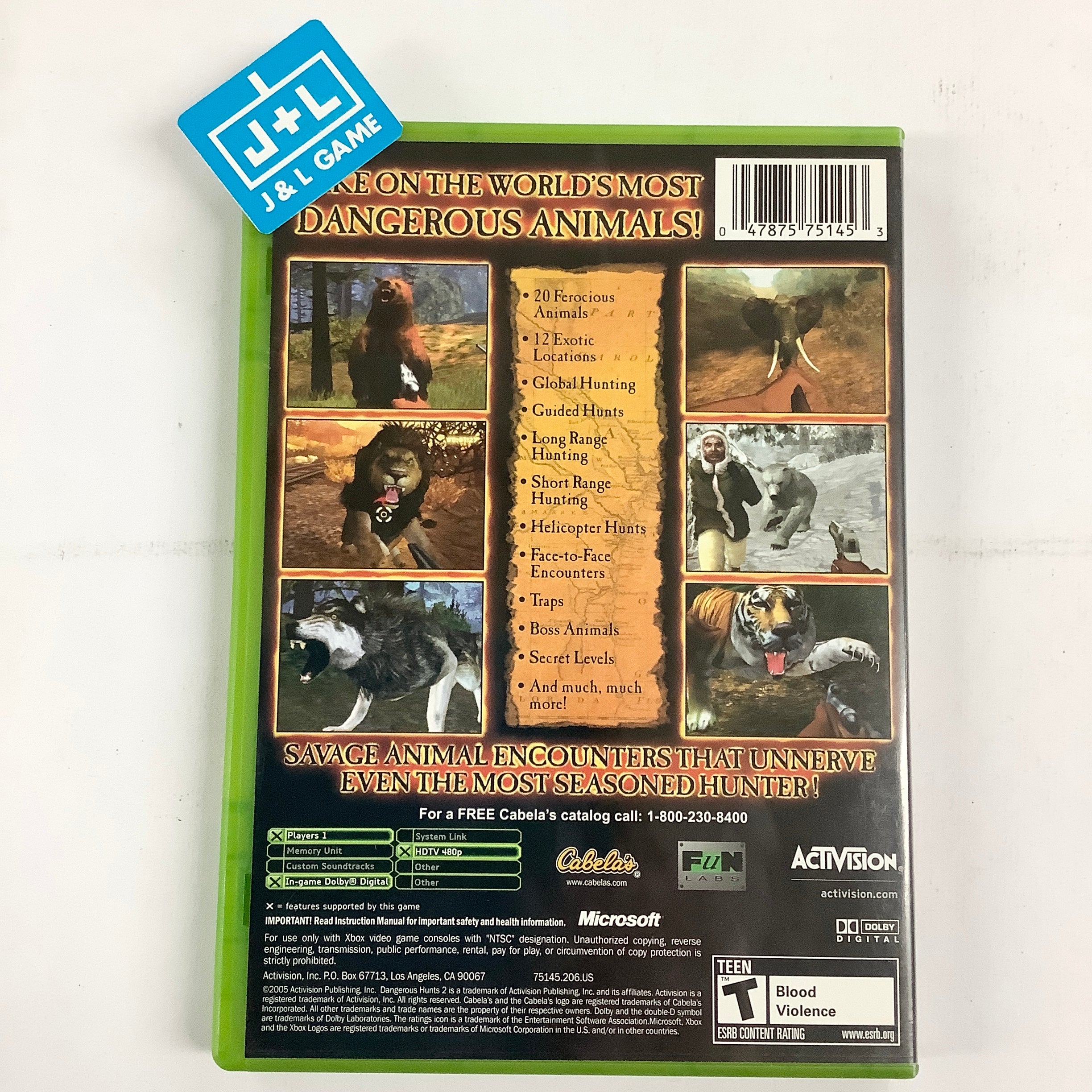 Cabela's Dangerous Hunts 2 - (XB) Xbox [Pre-Owned] Video Games Activision   