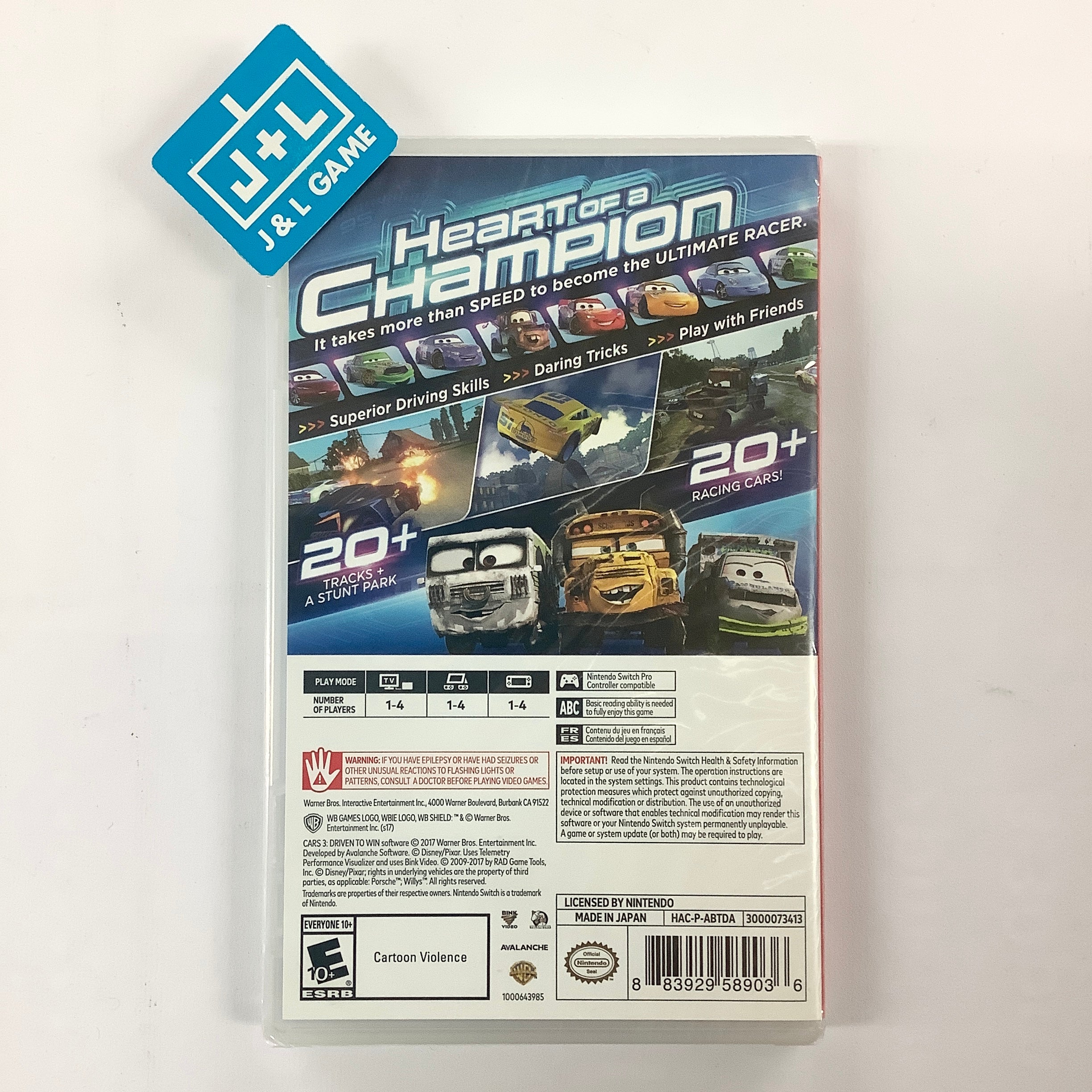Cars 3: Driven to Win - (NSW) Nintendo Switch Video Games Warner Bros. Interactive Entertainment   