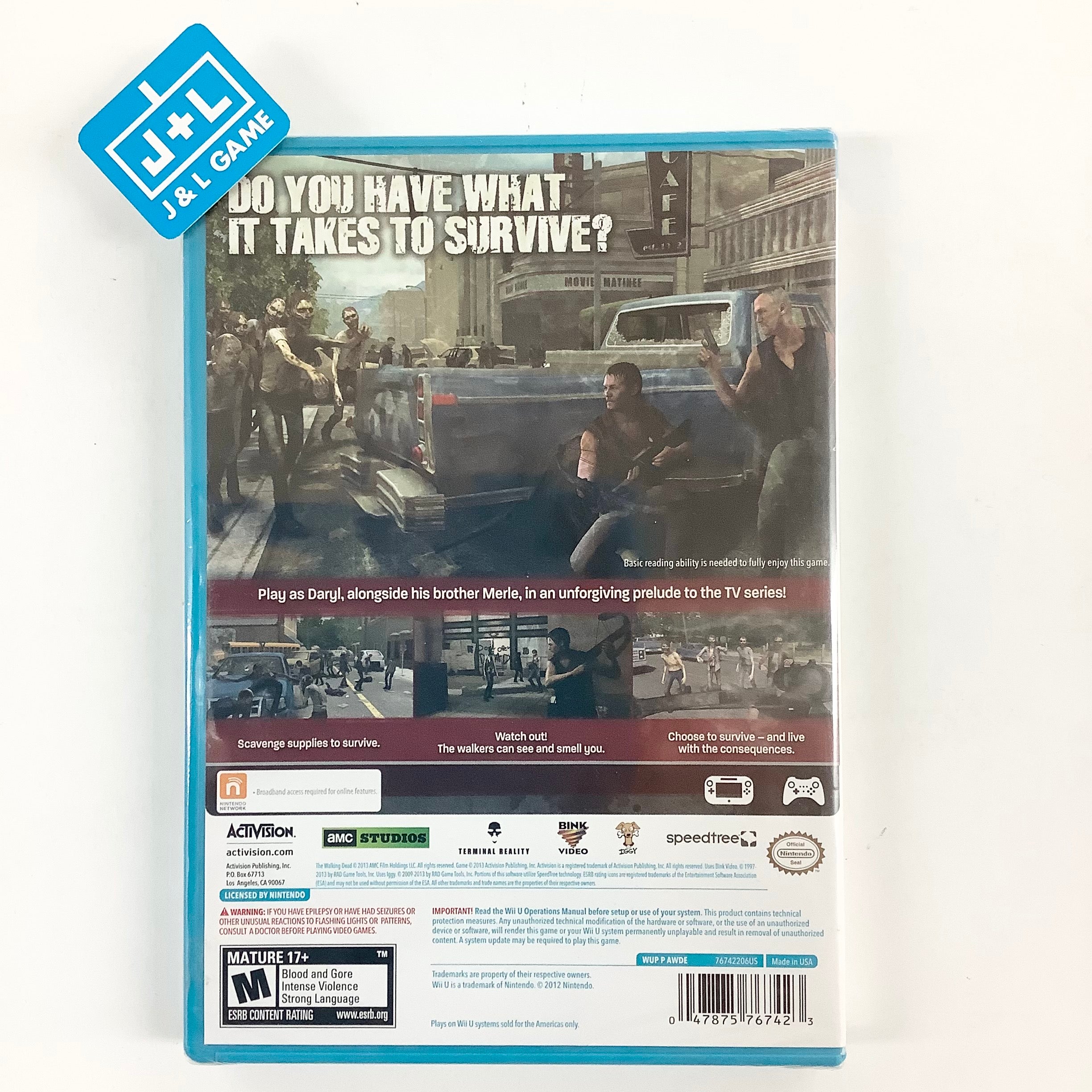 The Walking Dead: Survival Instinct - Nintendo Wii U Video Games Activision   