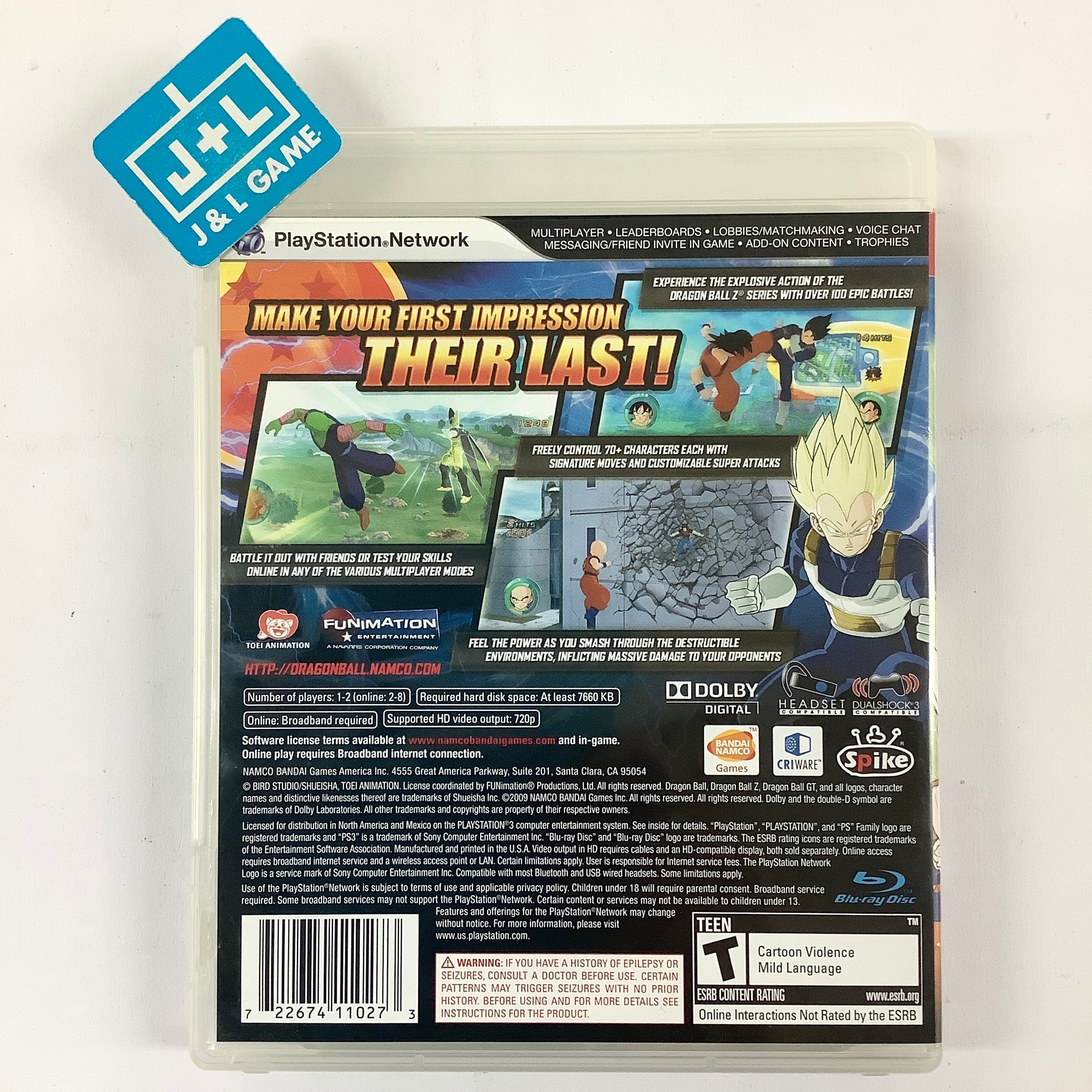 Dragon Ball: Raging Blast - (PS3) PlayStation 3 [Pre-Owned