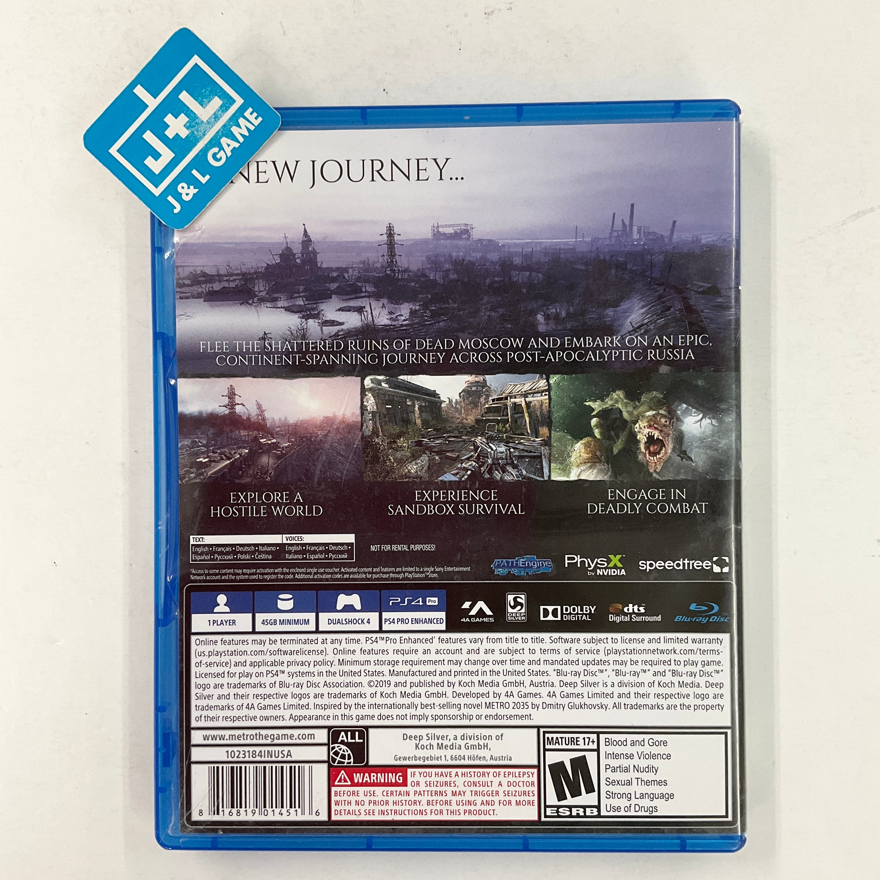 Metro Exodus - (PS4) PlayStation 4 [Pre-Owned] Video Games Deep Silver   