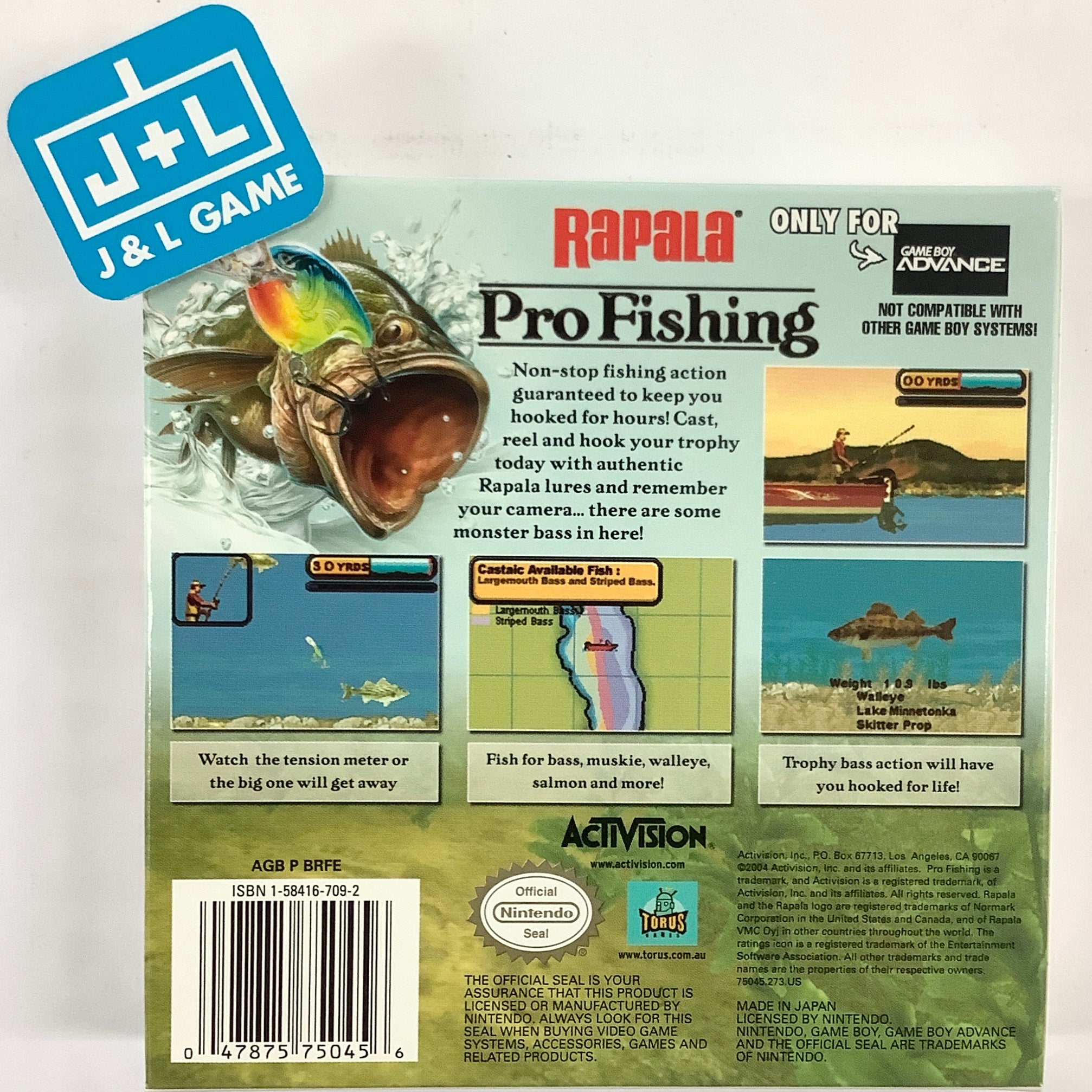 Rapala Pro Fishing - (GBA) Game Boy Advance [Pre-Owned] Video Games Activision   