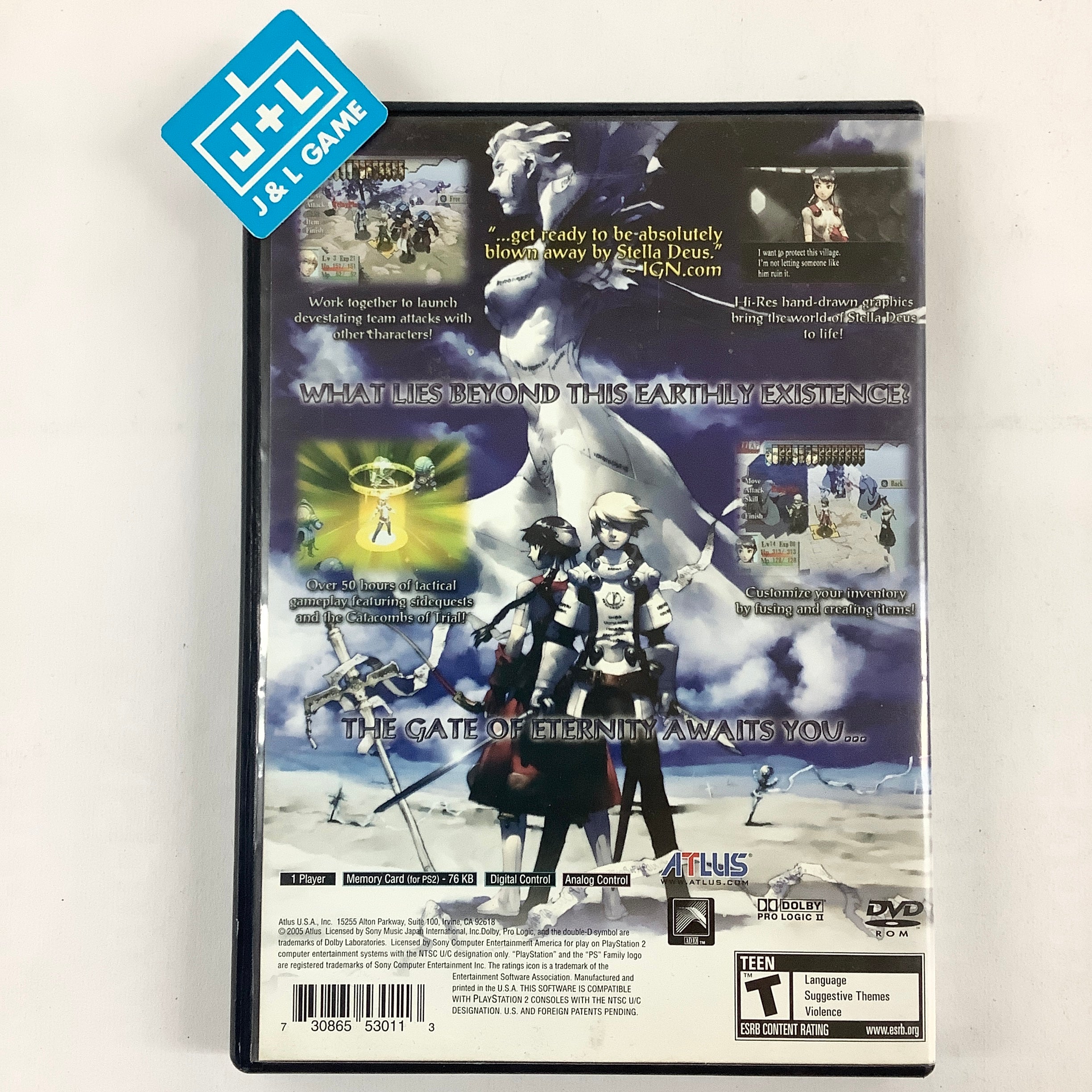 Stella Deus: The Gate of Eternity - (PS2) PlayStation 2 [Pre-Owned] Video Games Atlus   