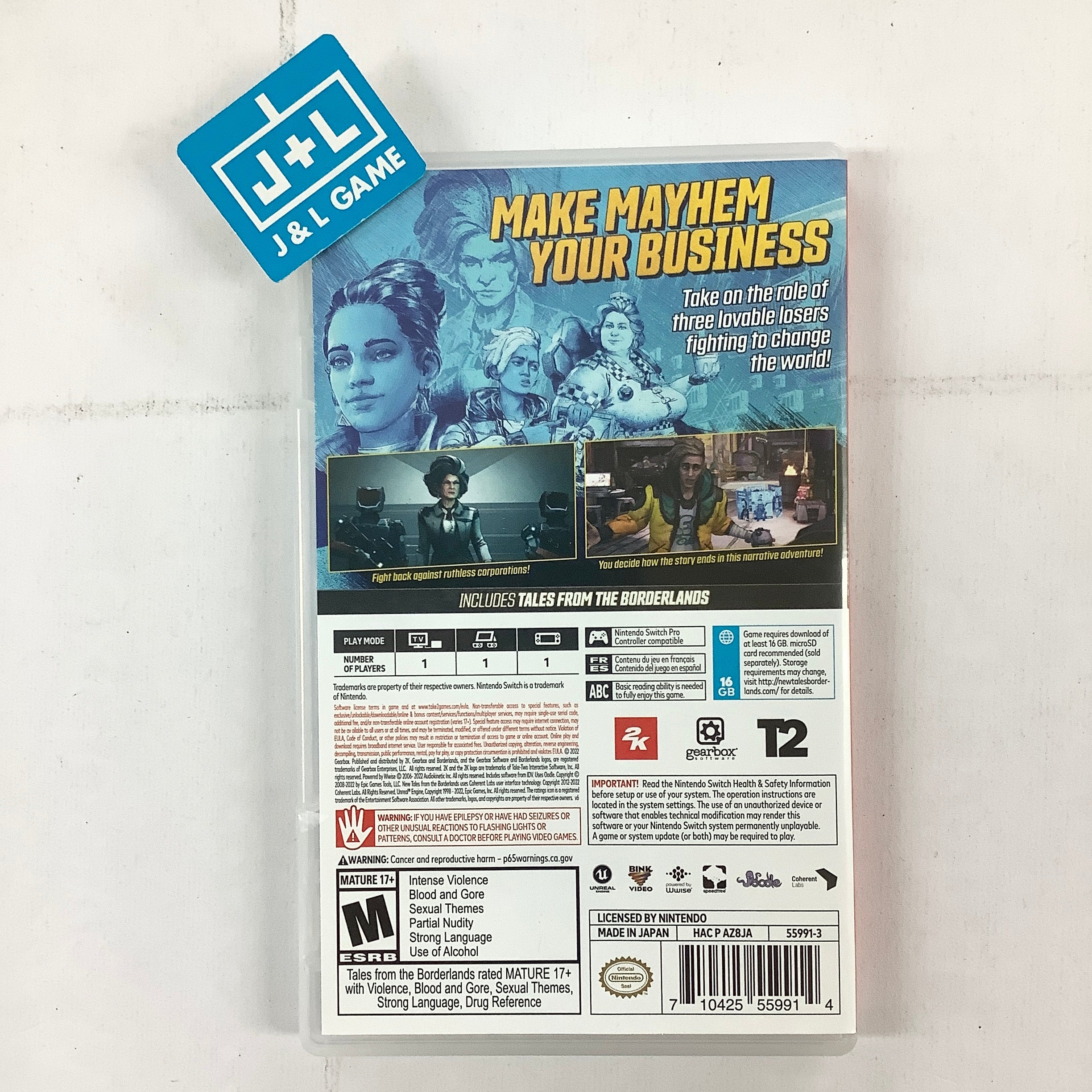 New Tales from the Borderlands (Deluxe Edition) - (NSW) Nintendo Switch [UNBOXING] Video Games 2K   