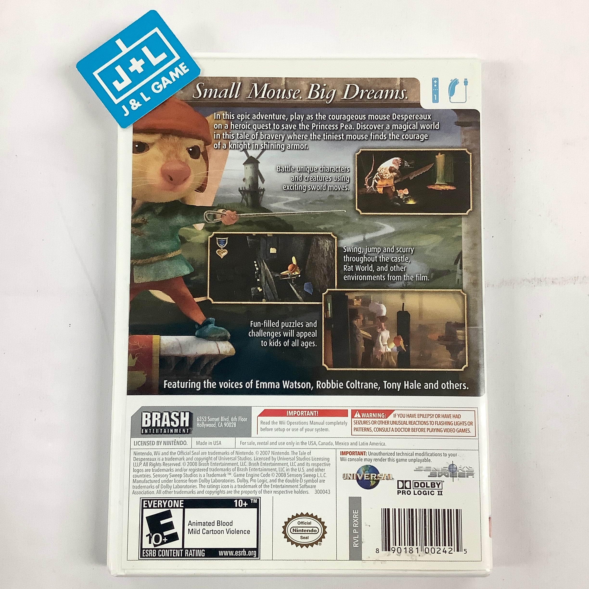 The Tale of Despereaux - Nintendo Wii [Pre-Owned] Video Games Brash Entertainment   